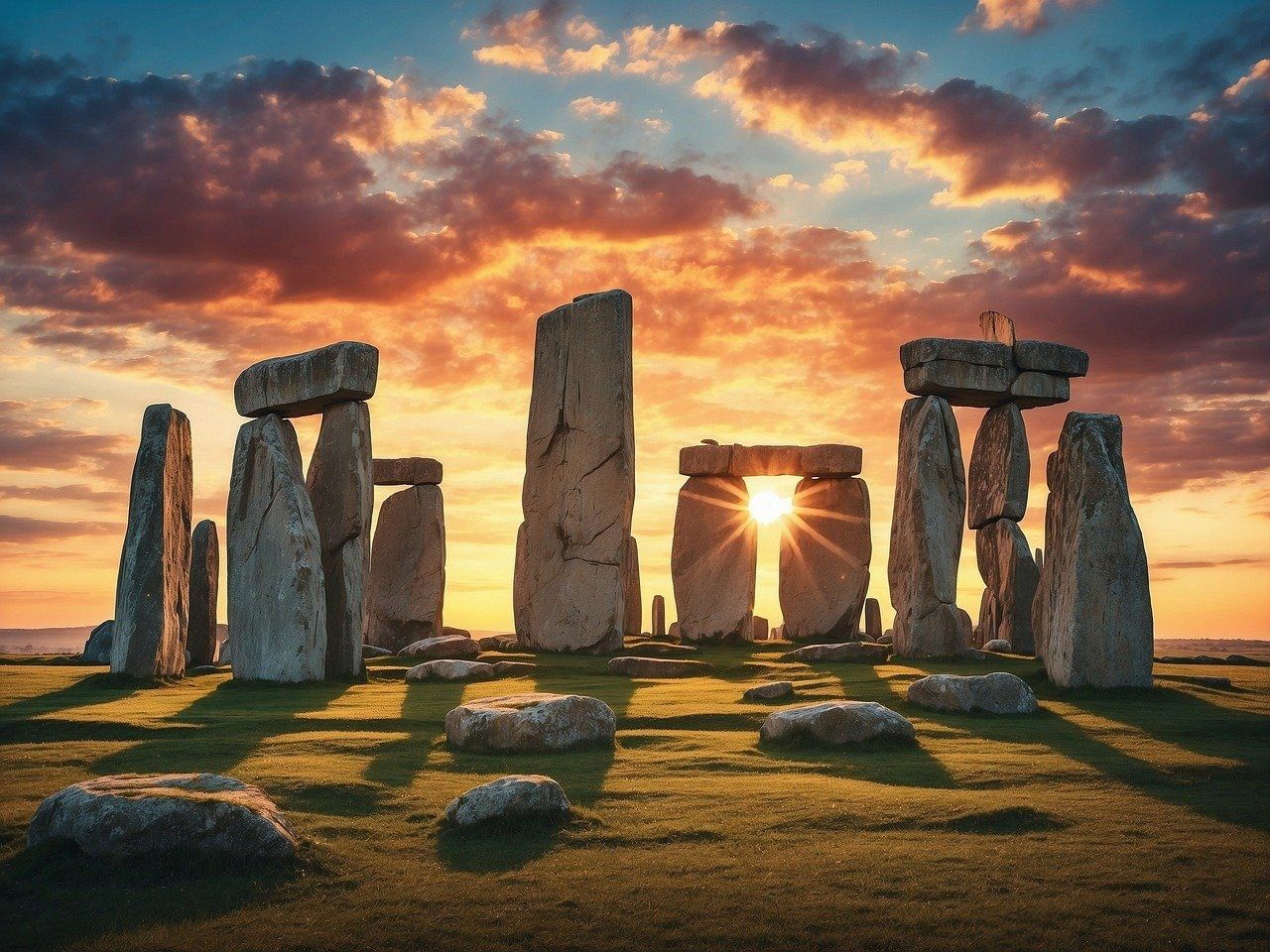 stonehenge and sunrise