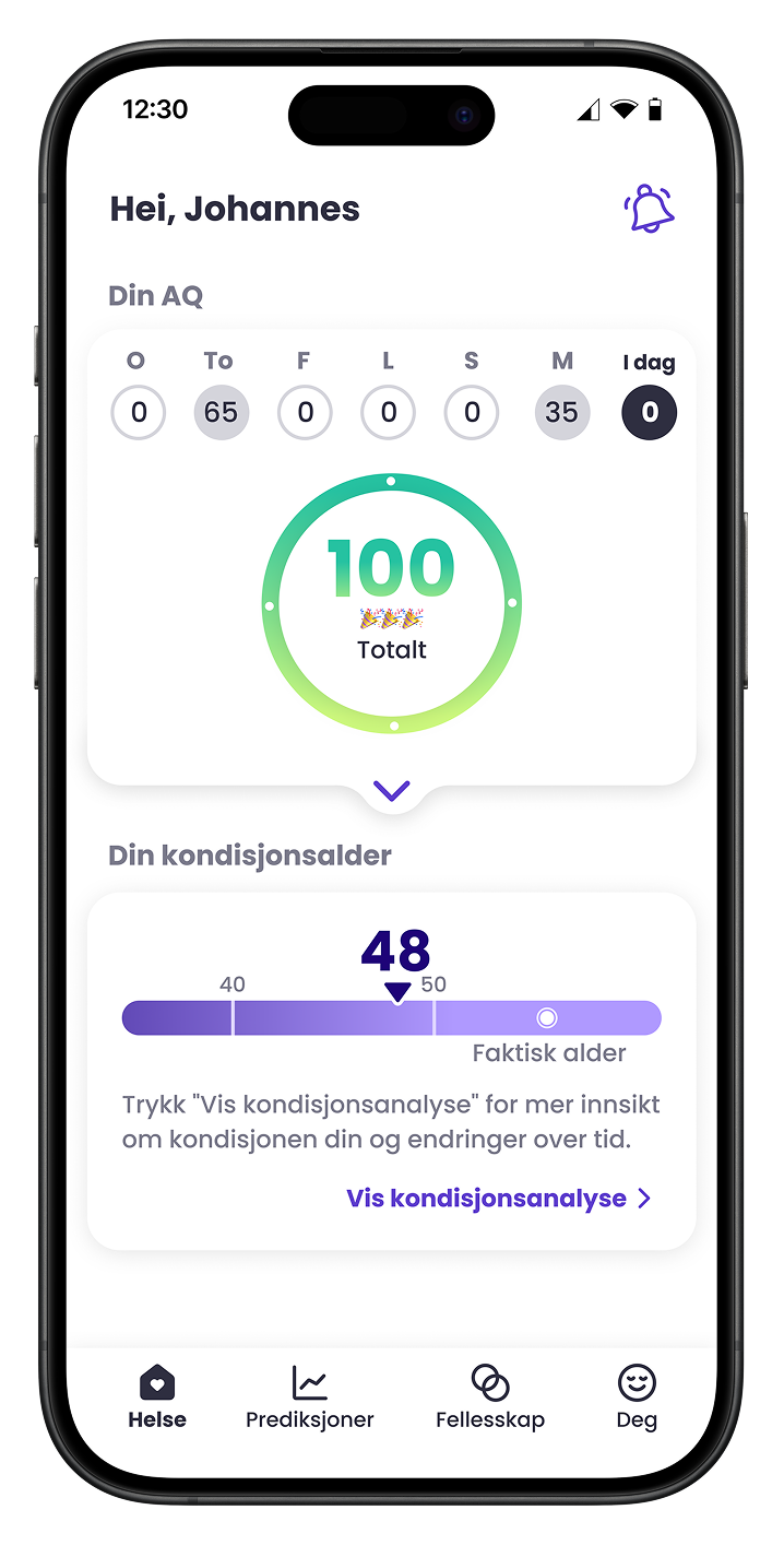 Mia Health App Front Screen