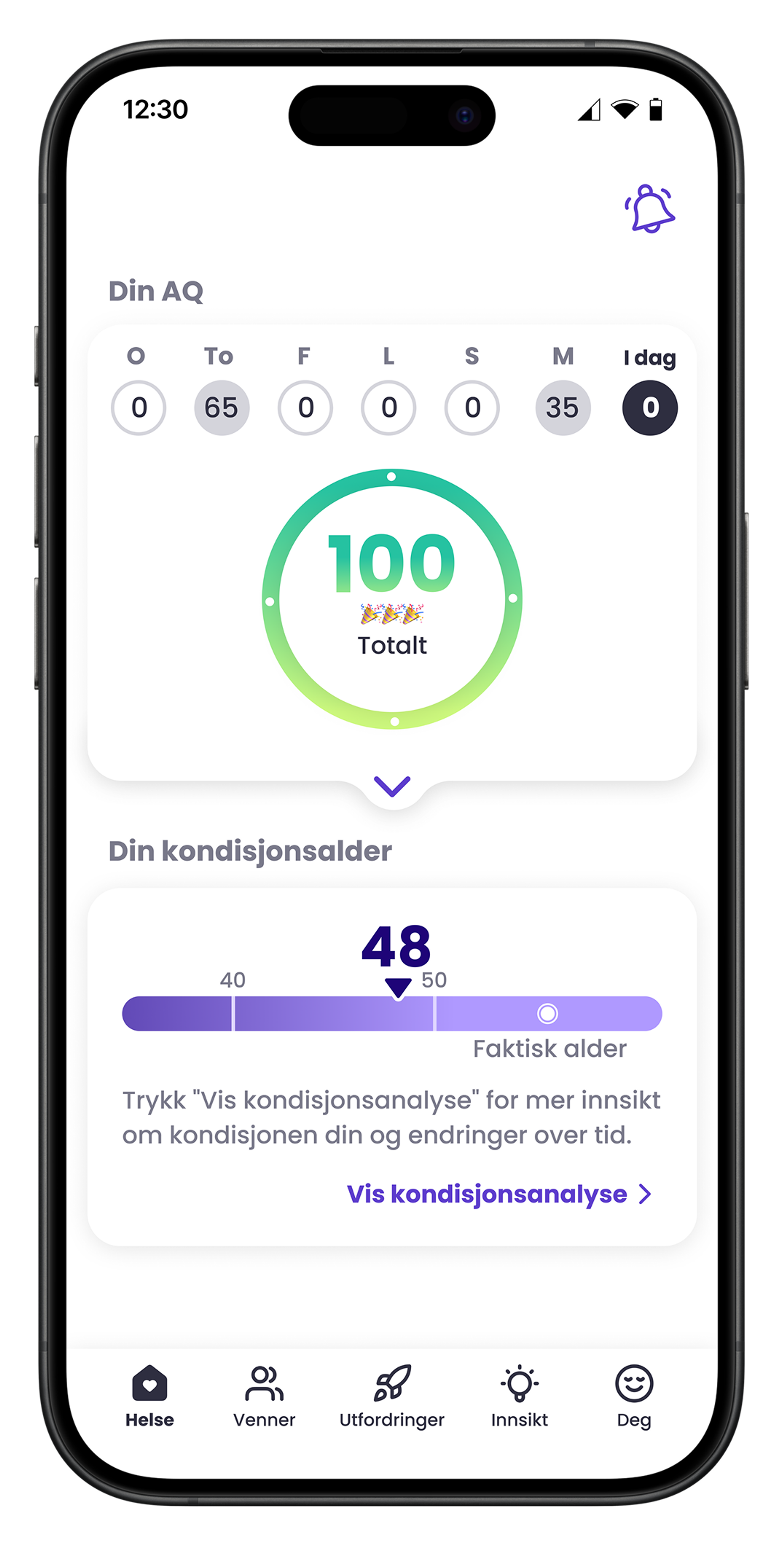 Mia Health App Front Screen