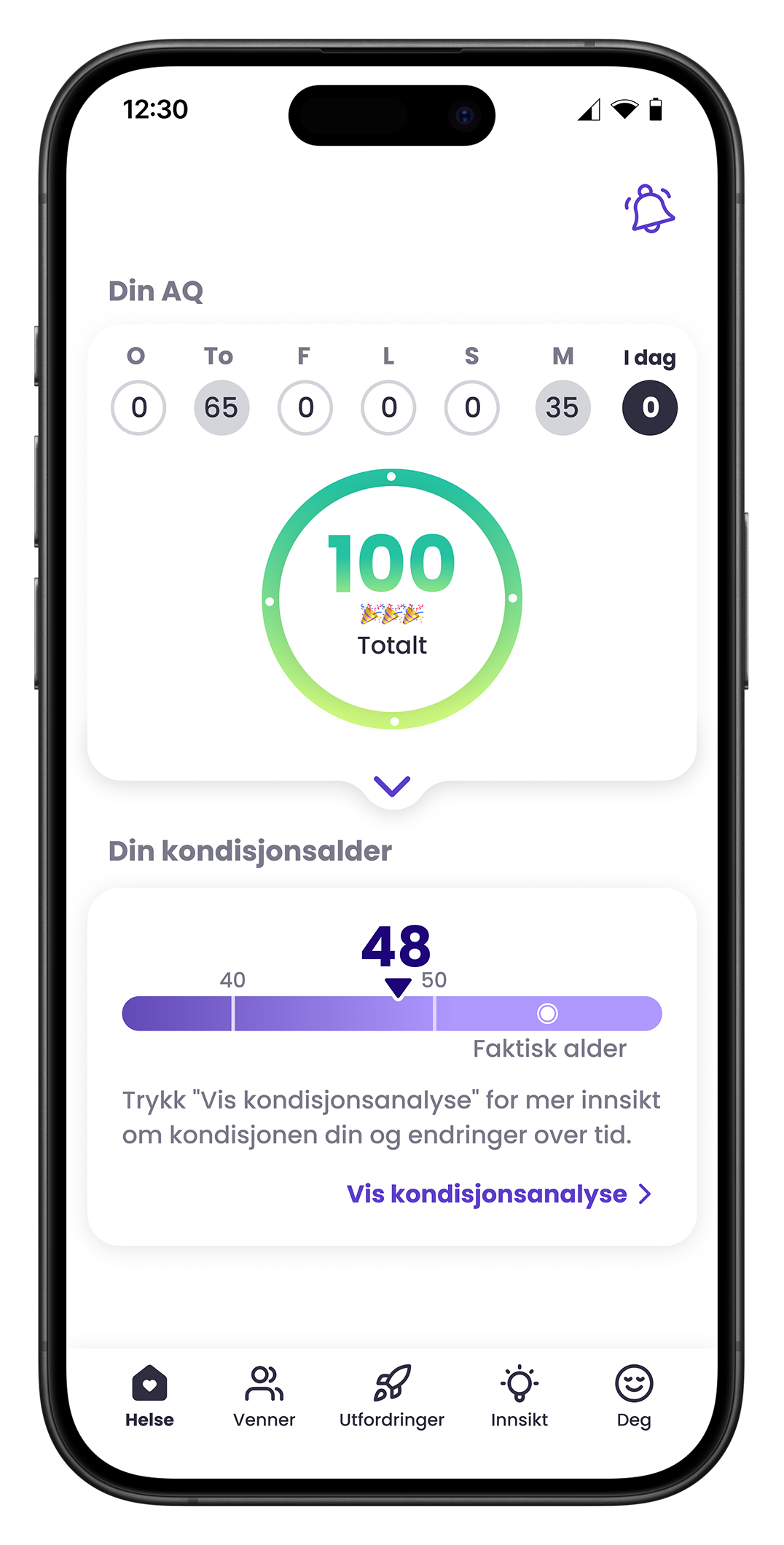 Mia Health App Front Screen