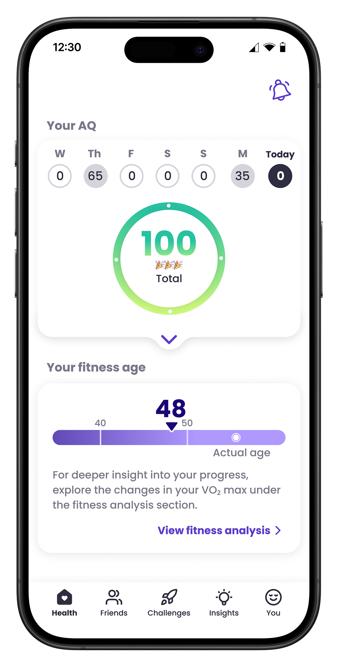 Mia Health App Front Screen