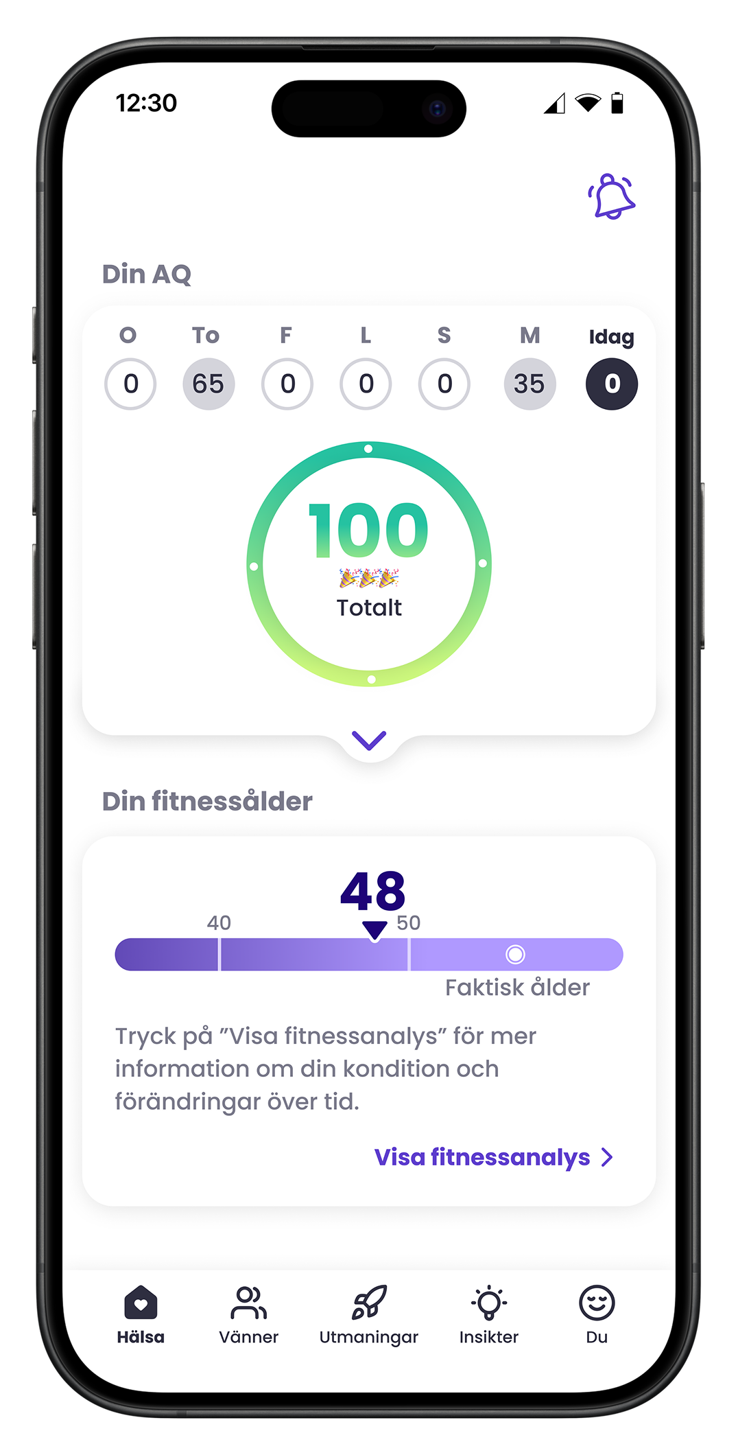 Mia Health App Front Screen
