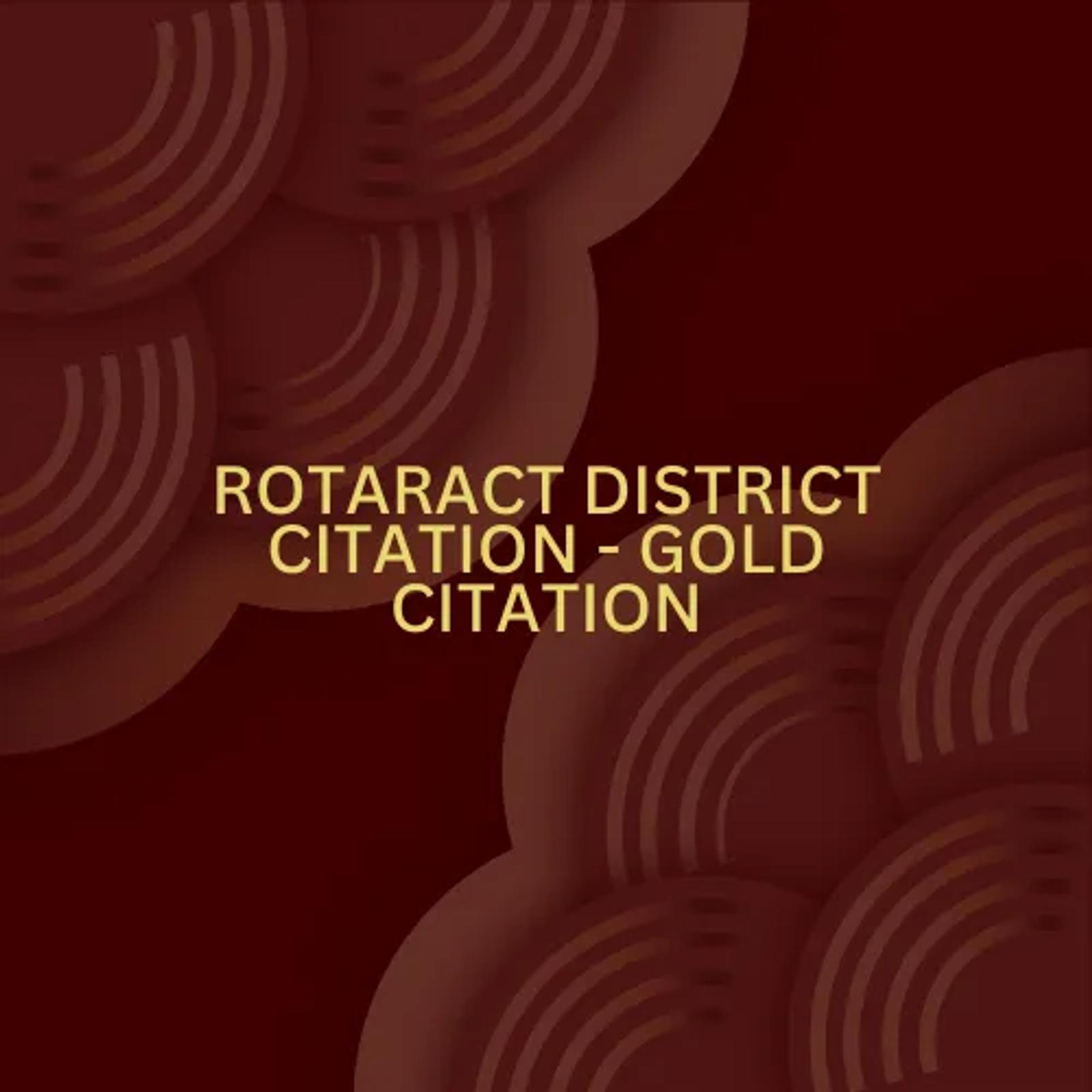 34th Rotaract District Assembly (2024) — award record 5