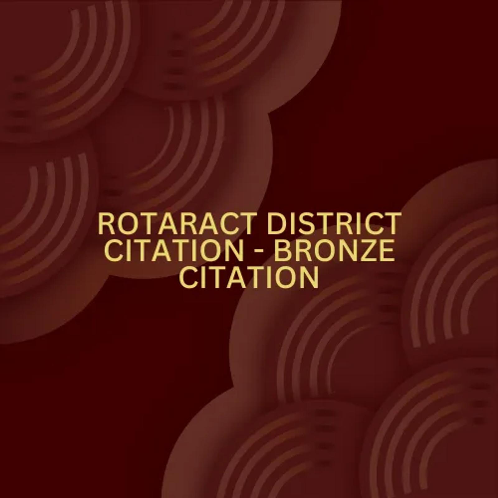 33rd Rotaract District Assembly (2023) — award record 1