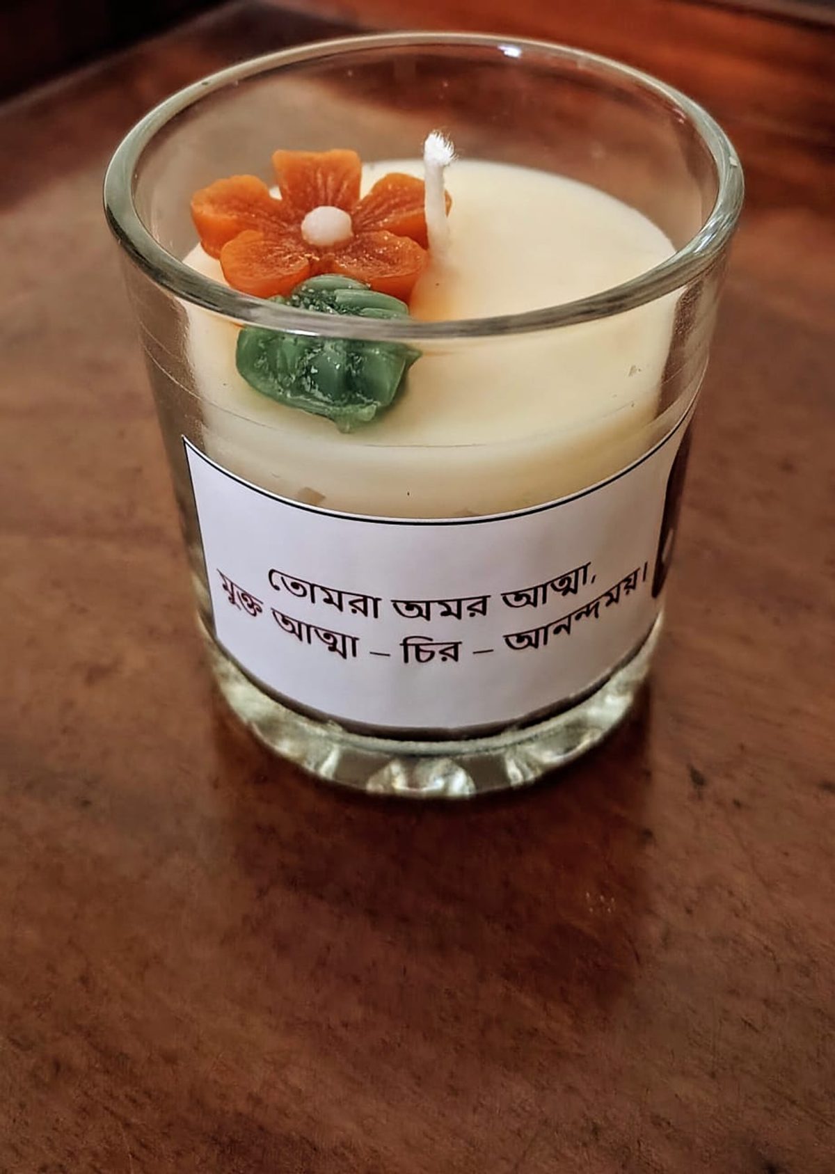 Scented devotional candle