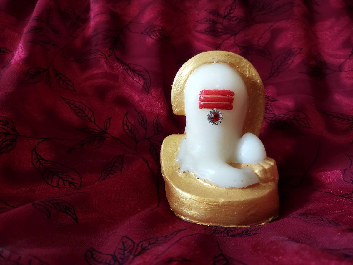molded ganesh candle