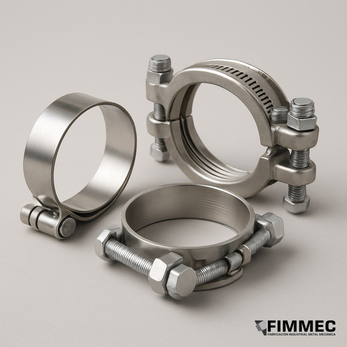 Abrazaderas de Seguridad Industrial (Hose Clamps) — Abrazaderas | FIMMEC Chile