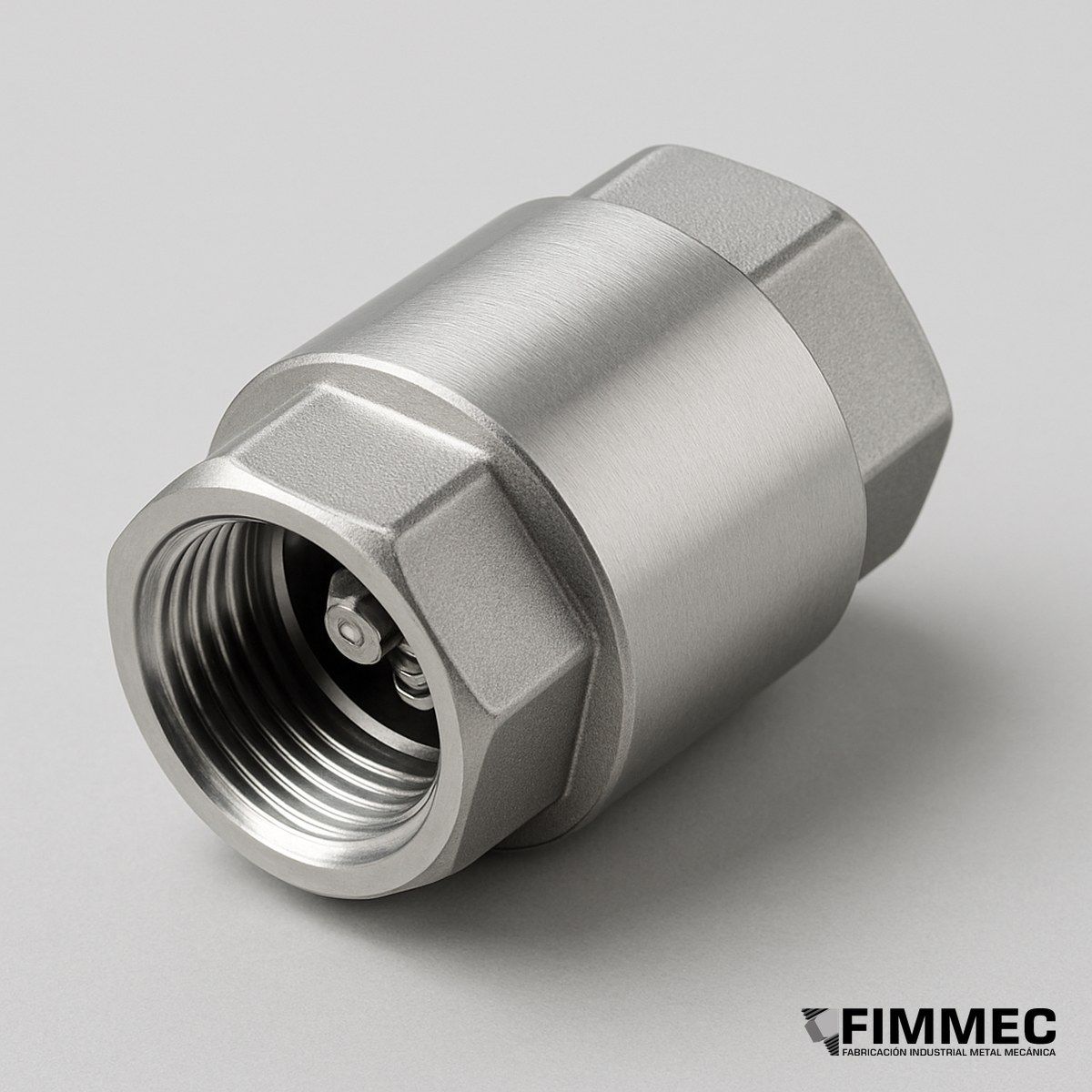 Válvula Check / Retención con resorte — FIMMEC
