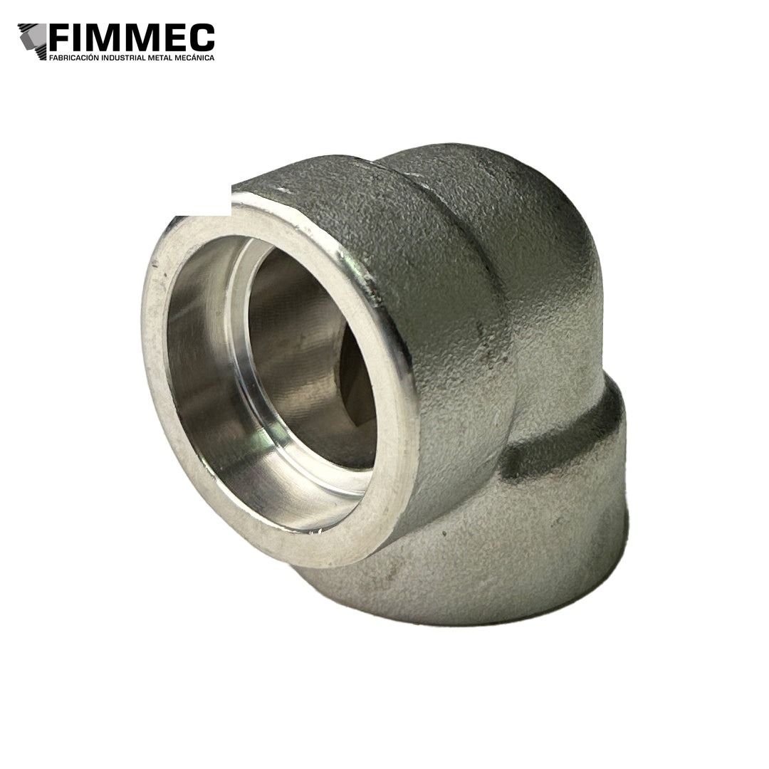 Codo 90° Socket Inoxidable