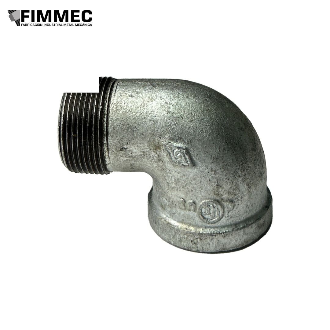 Codo Cachimba Galvanizado