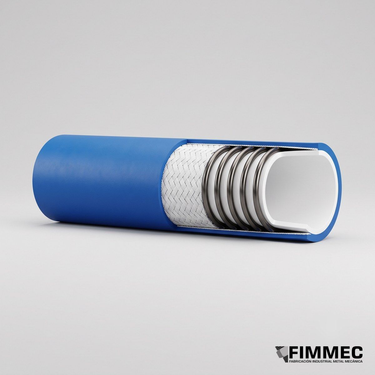 Manguera Succión y Descarga Alimentos Grasos FDA — Mangueras Industriales | FIMMEC Chile
