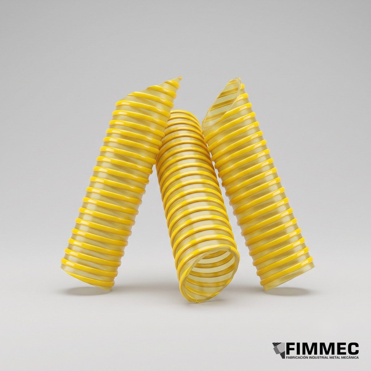 Manguera Espiralada PVC Amarilla Succión y Descarga — Mangueras Industriales | FIMMEC Chile