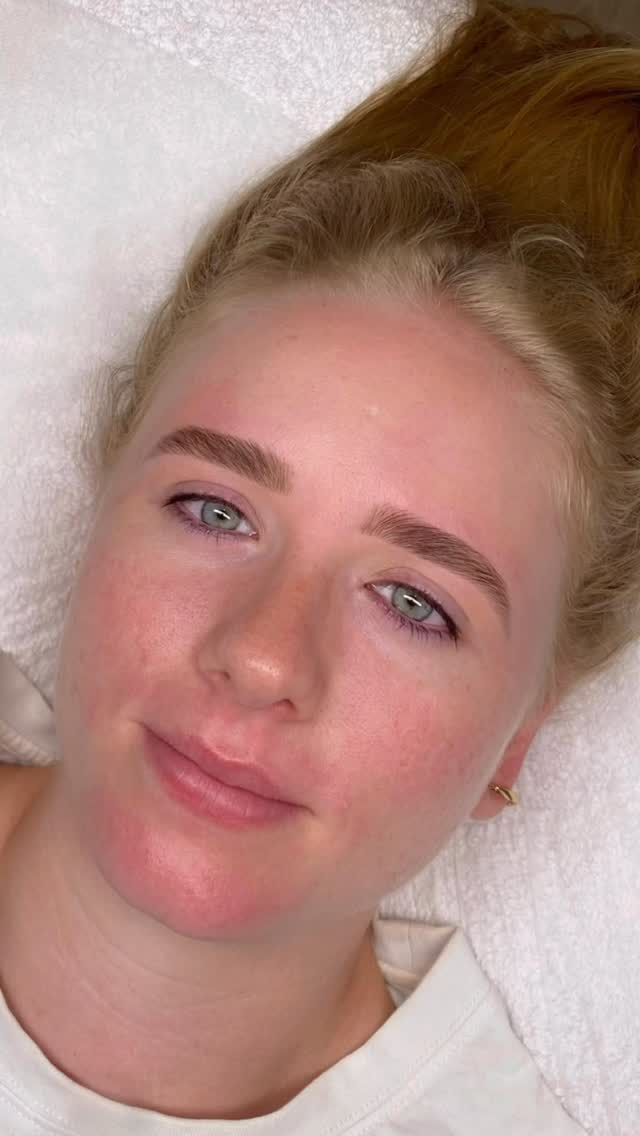 Finished Eye Trio result showing softly tinted lashes and shaped brows