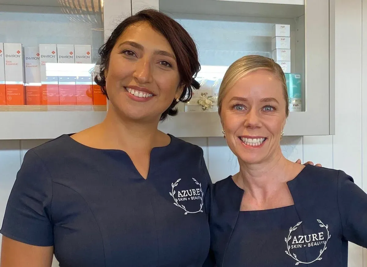 Gemma and Giorgina at Azure Skin and Beauty