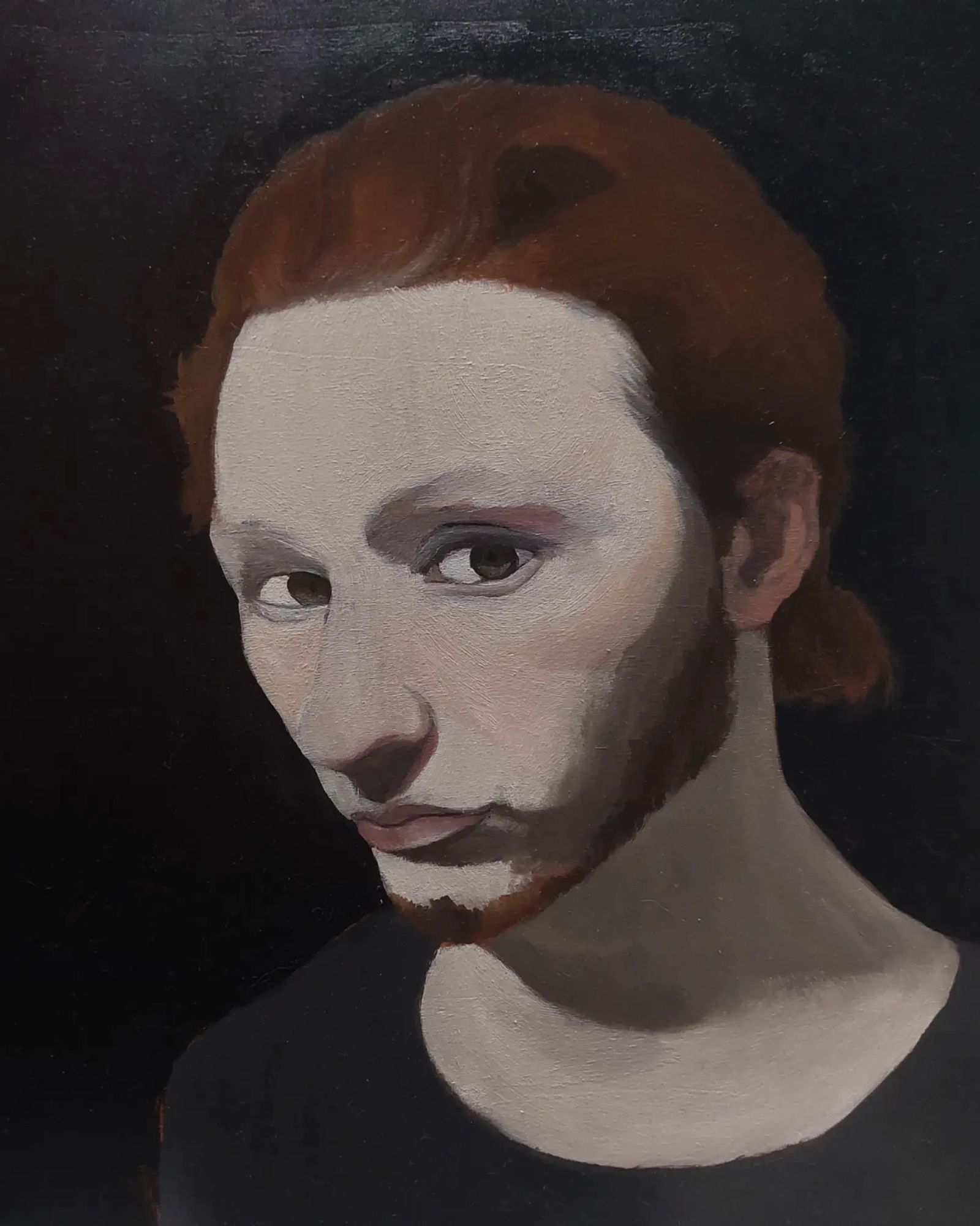 Self-portrait in Oil