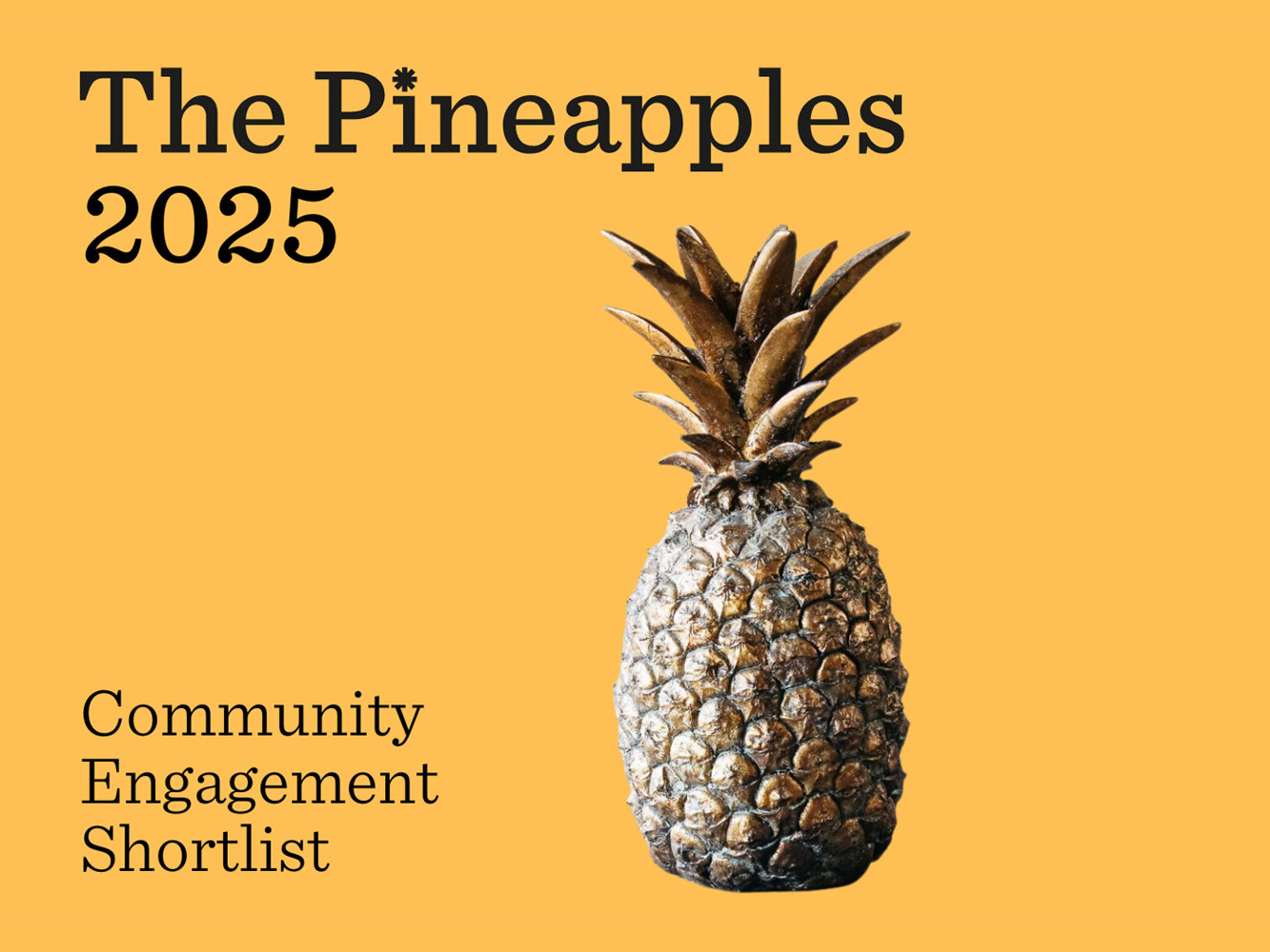 Shortlisted for The Pineapple Awards 2025