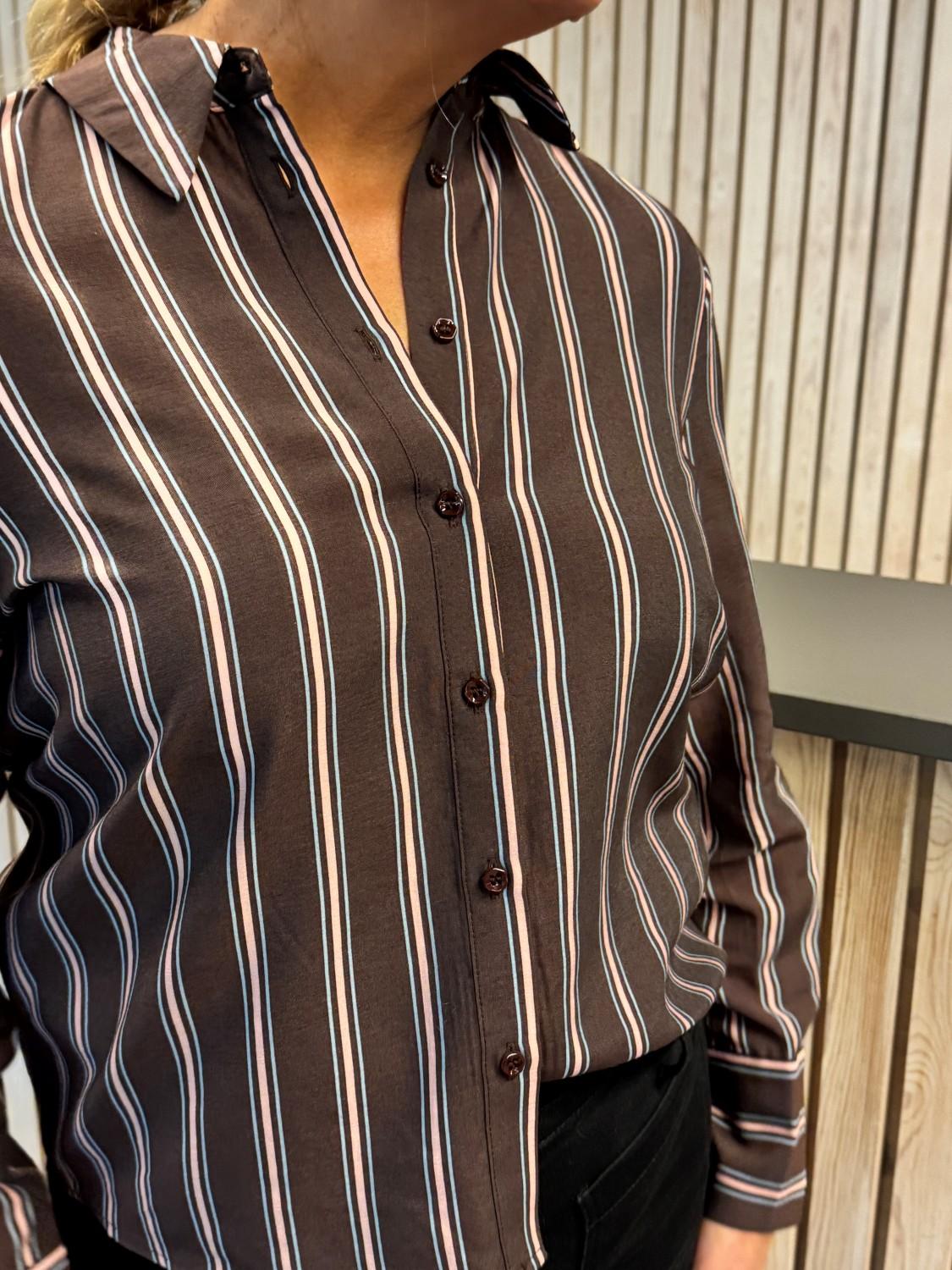 NÜMPH Nujoni stripe shirt, bilde 2 av 4