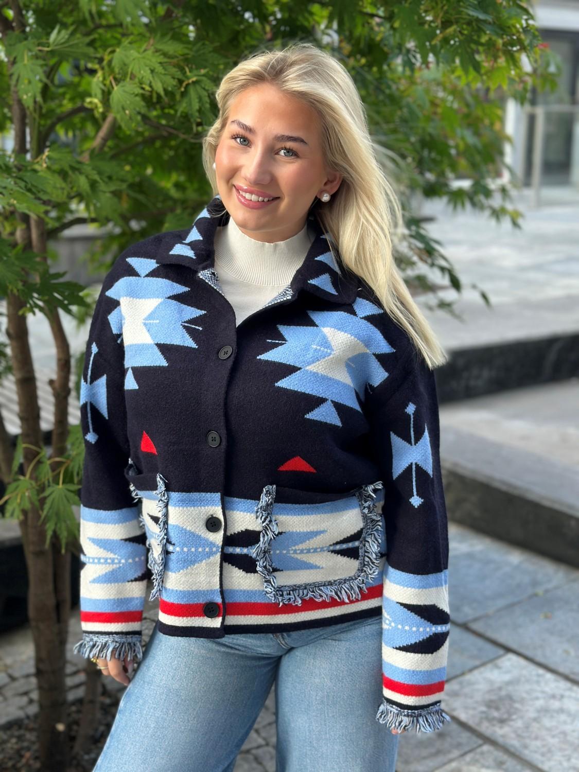 LECOCO Betty Cardigan Navy, bilde 1 av 3