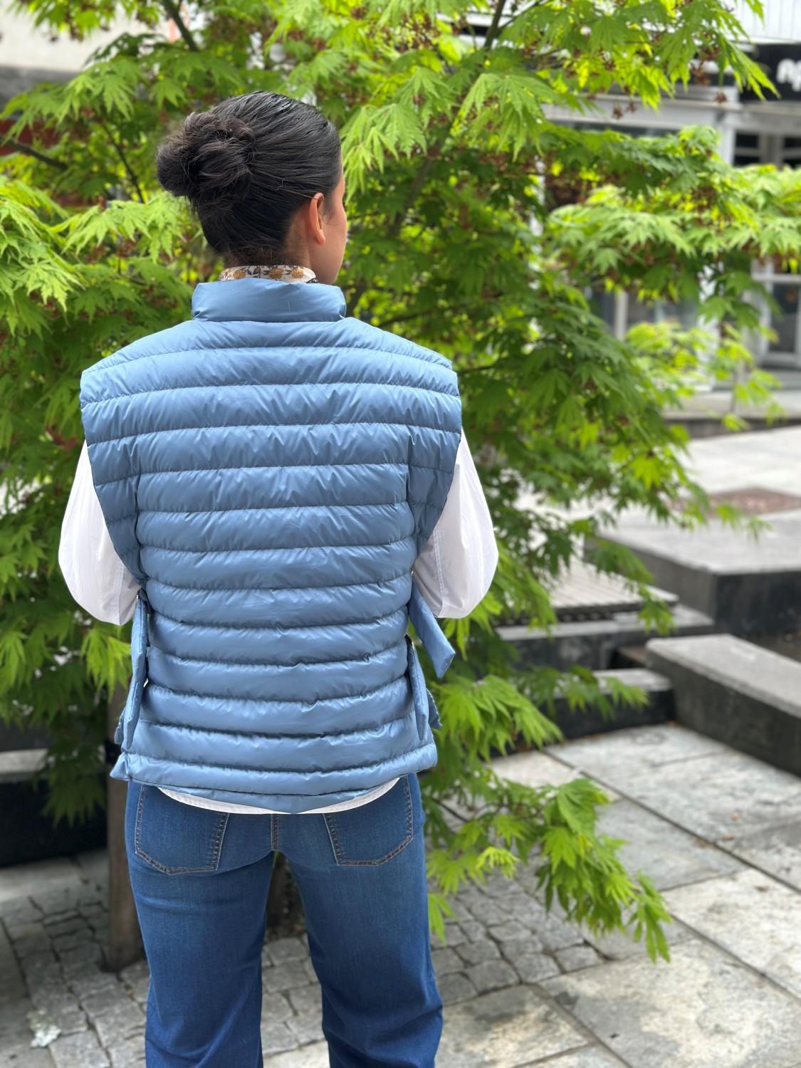 THOQ Dun THOQ dunvest sommerlett jeansblå, bilde 7 av 7