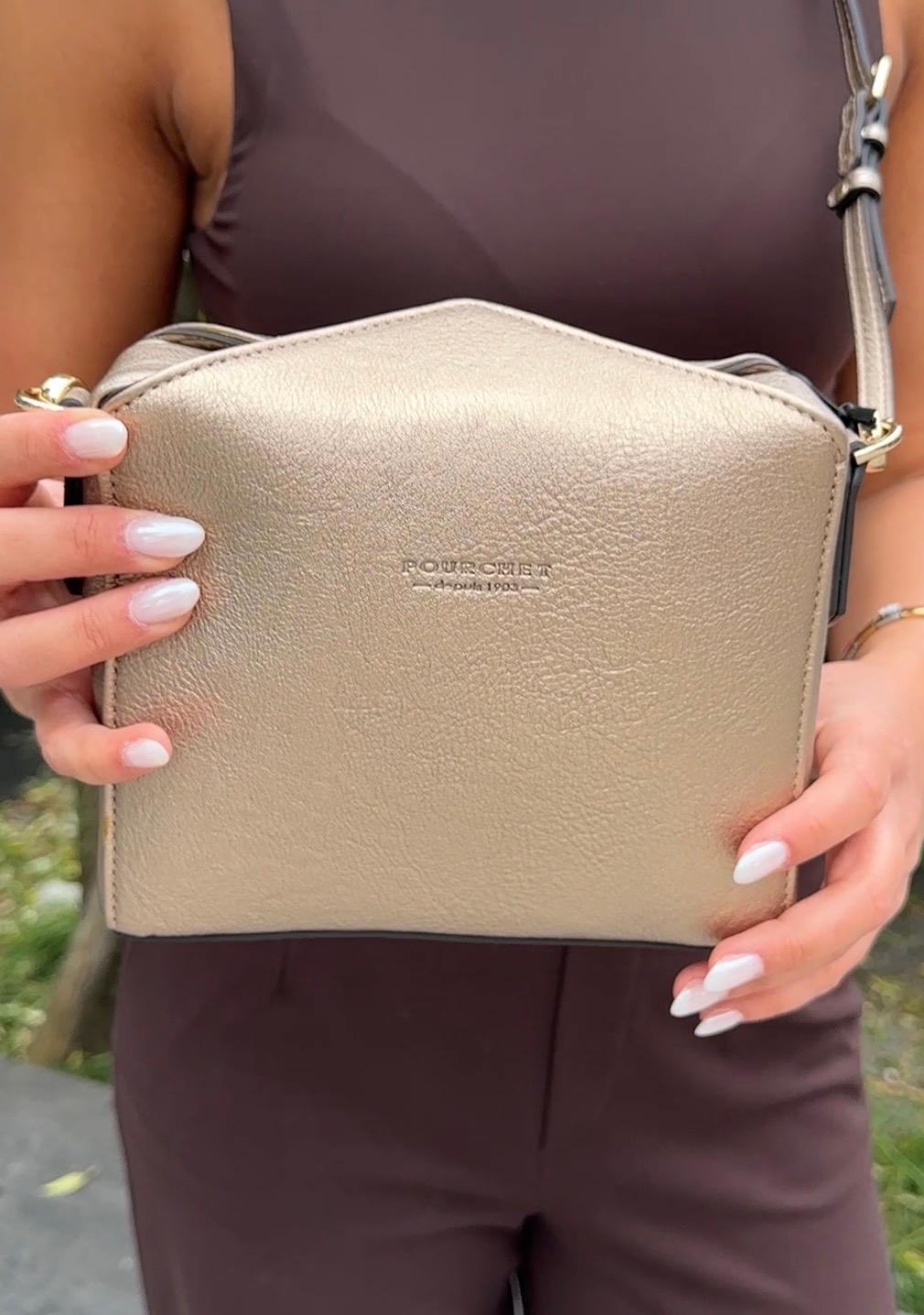 POURCHET Cossetta metallic skinn laiton gull, bilde 3 av 3