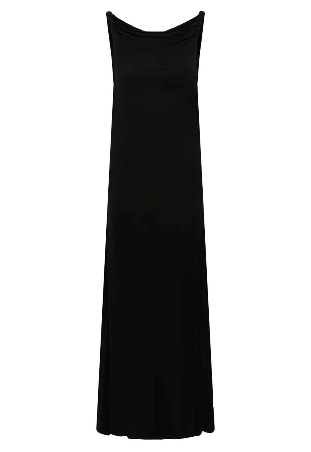 Soaked In Luxury SLHandi long dress black, bilde 6 av 7
