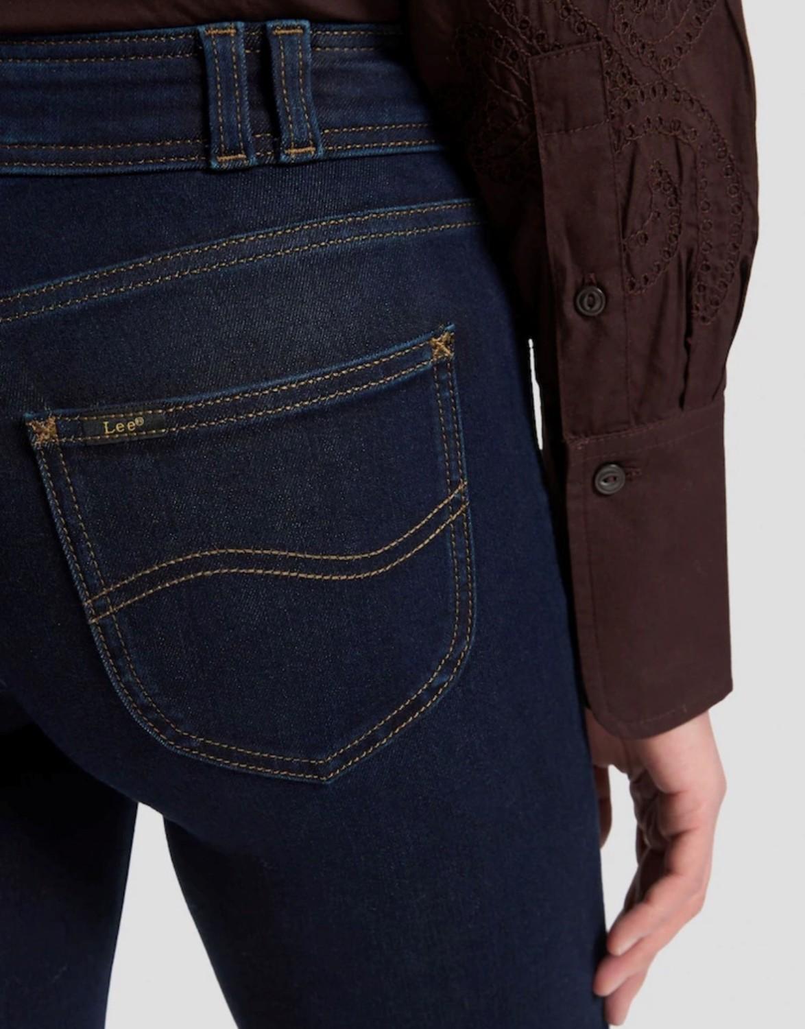LEE Mid rise bootcut 70s LANA trances of dark mørk blå, bilde 3 av 4