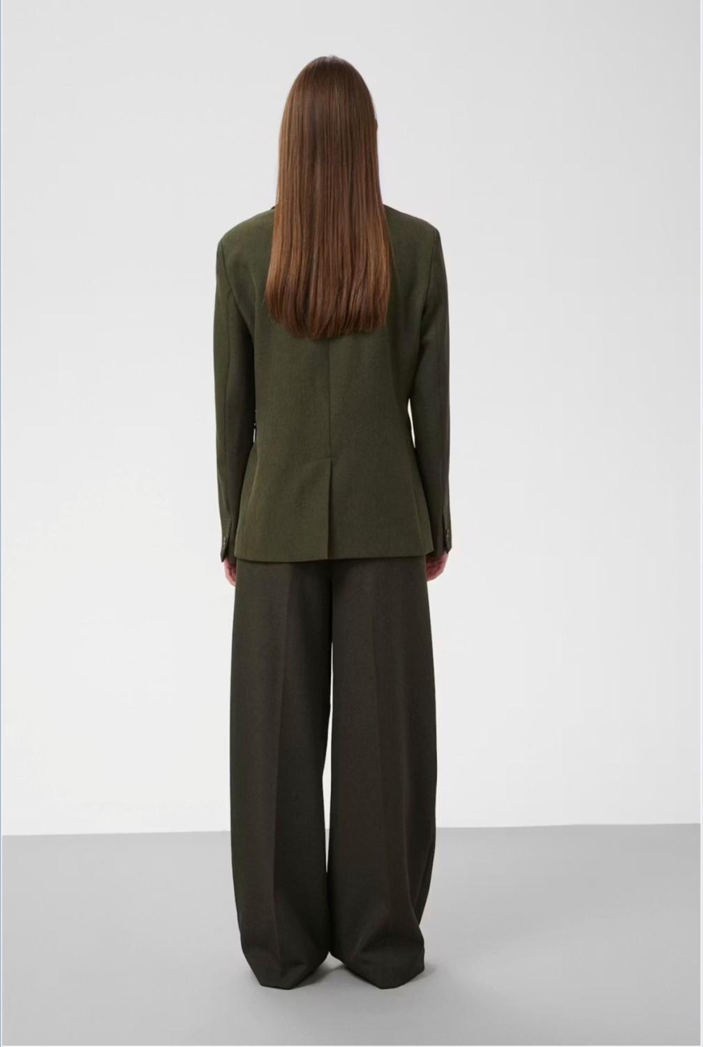 Soaked In Luxury SLLilu Corinne short blazer grønn, bilde 3 av 5