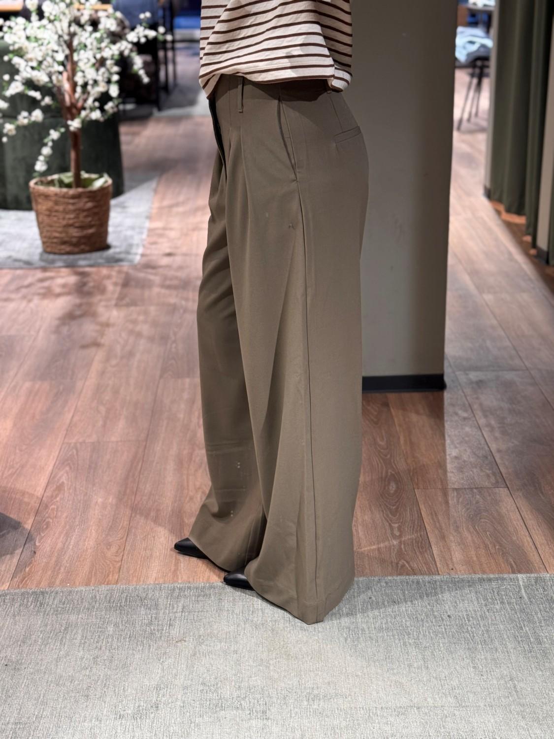 My Essential Wardrobe MWHace sille high wide pant capers grønn, bilde 10 av 12