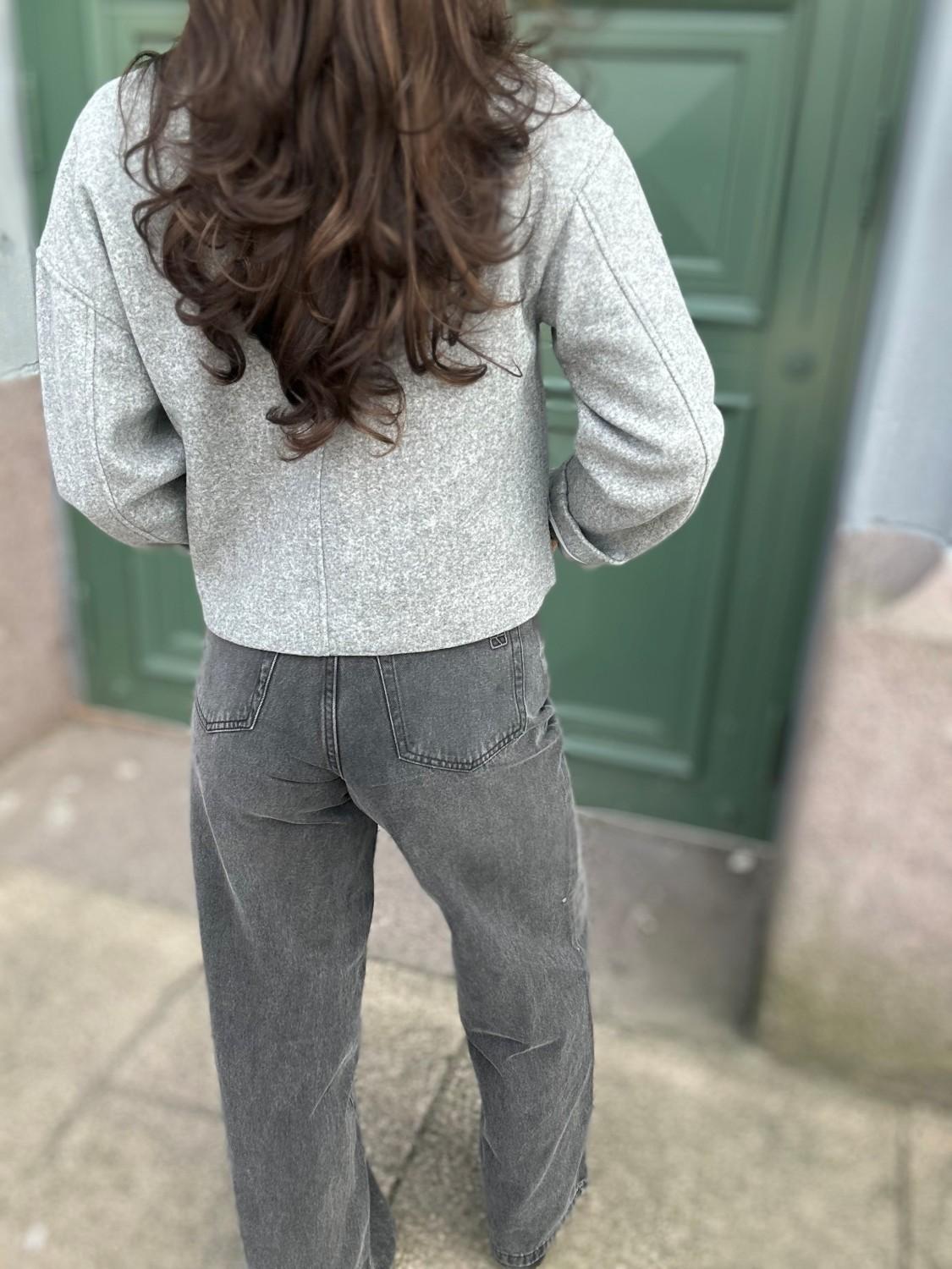 ROUGE EDIT ROUMORA Relaxed jeans Grå, bilde 3 av 3
