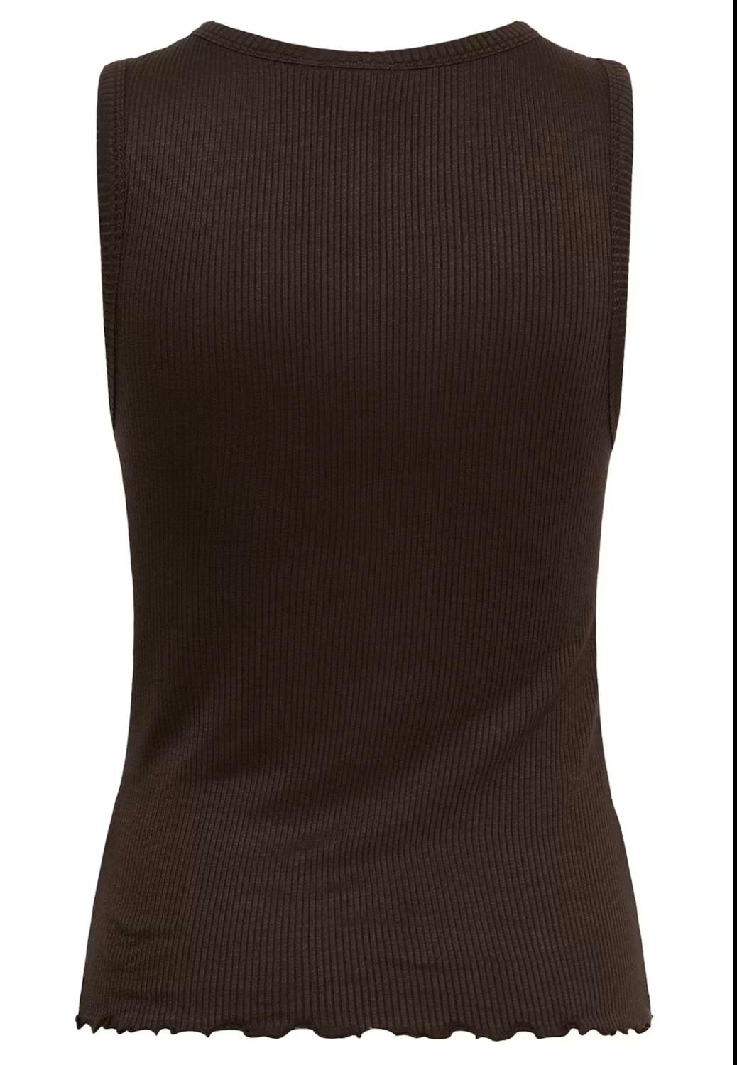 Saint Tropez OlaliaSZ tank top chocolate brown, bilde 5 av 5