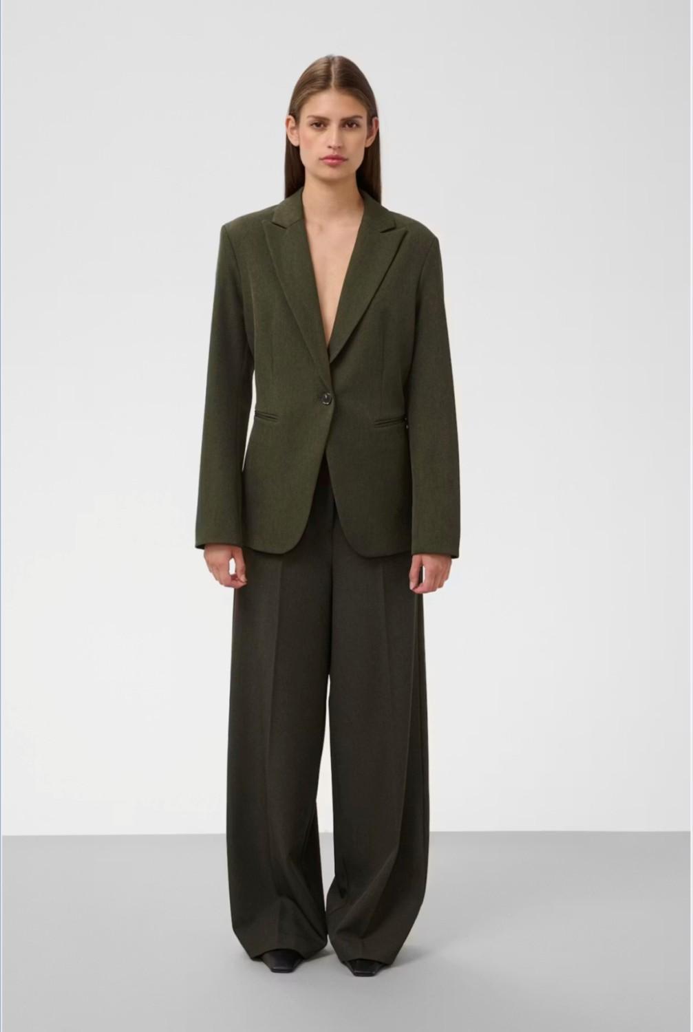 Soaked In Luxury SLLilu Corinne short blazer grønn, bilde 1 av 5