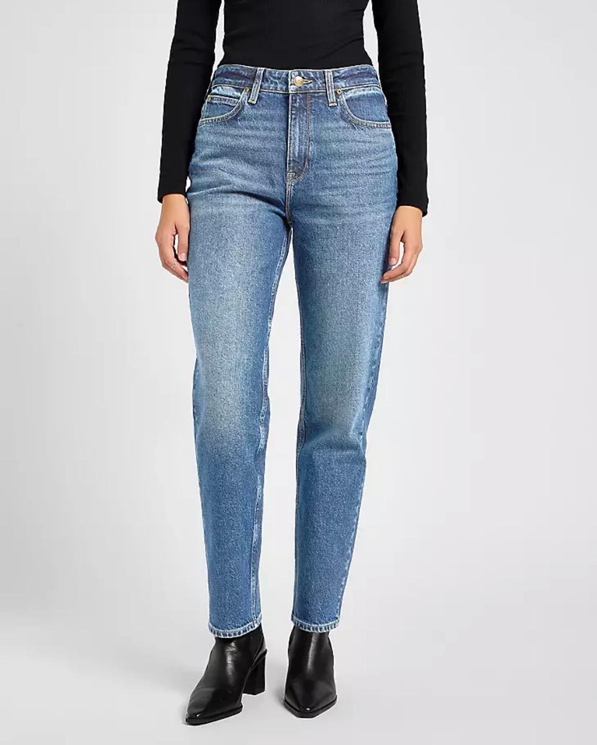LEE Carol high rise straight classic denim blå, bilde 1 av 5