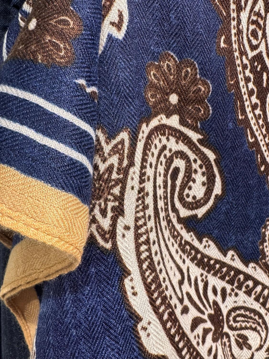 MANZINI herringbone mørk blå, bilde 1 av 4