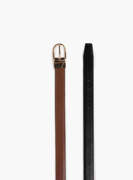 NOHR STUDIO Hedvig reversibelt skinn brun/sort, bilde 1 av 2