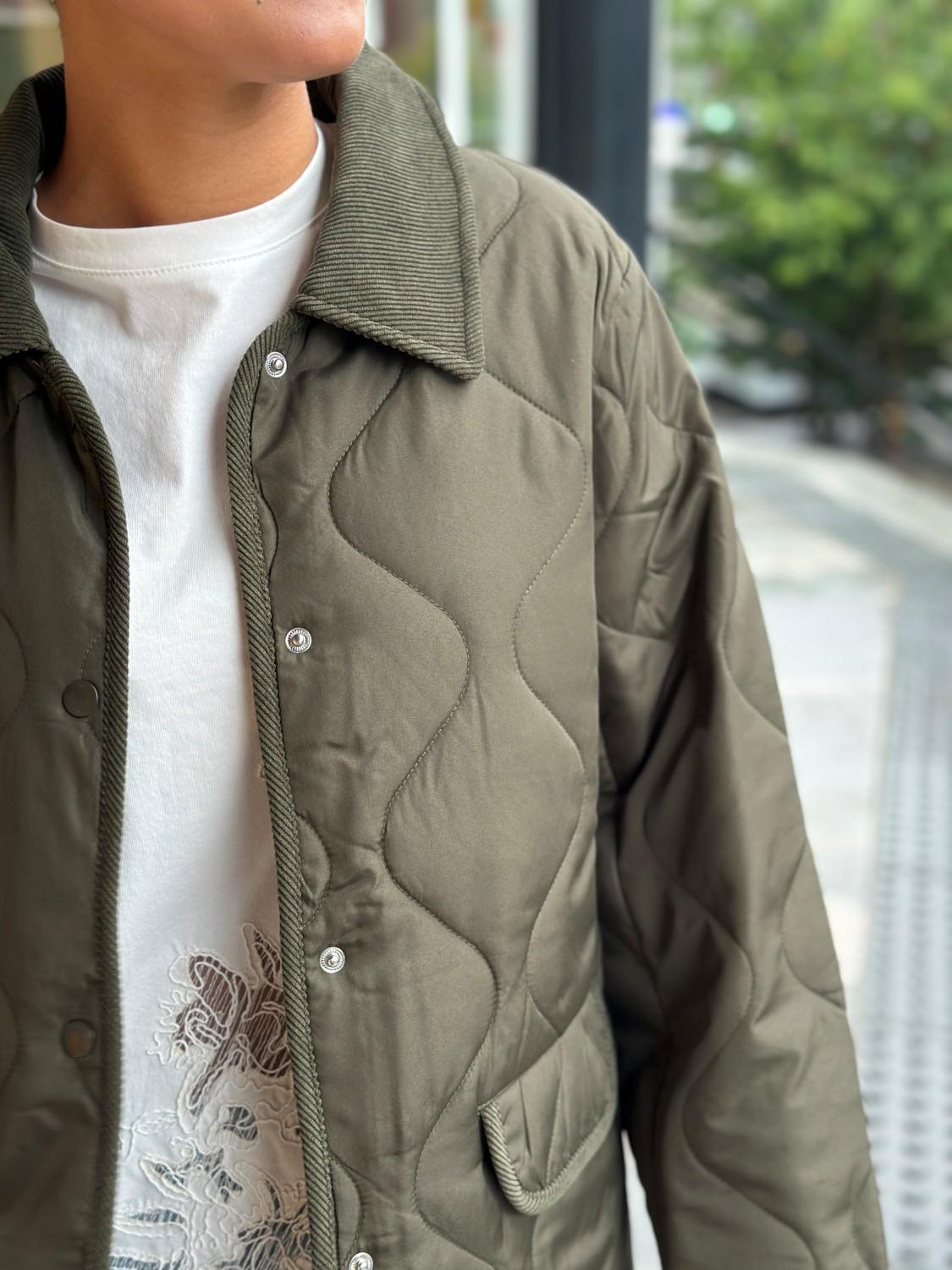 VILA Vitate quilt detail jacket-noos grønn, bilde 3 av 4