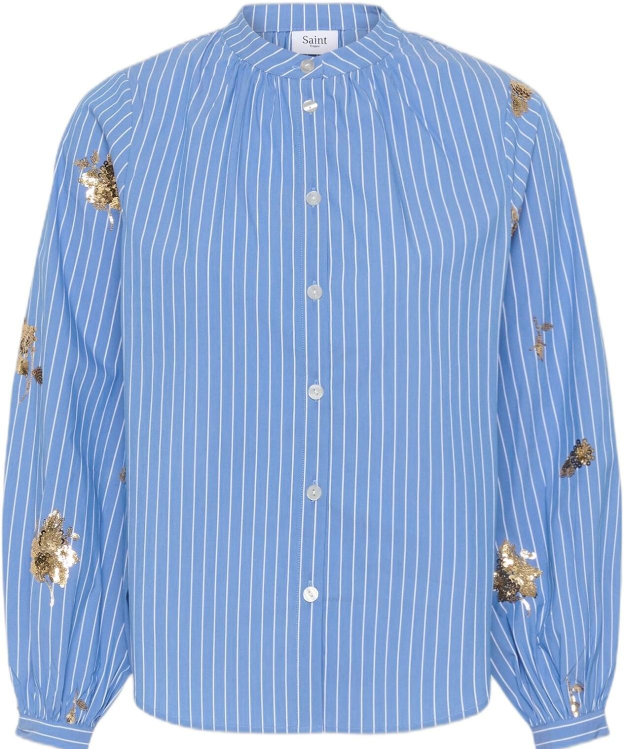 Saint Tropez SoleilSZ shirt campanula striper blå, bilde 1 av 2