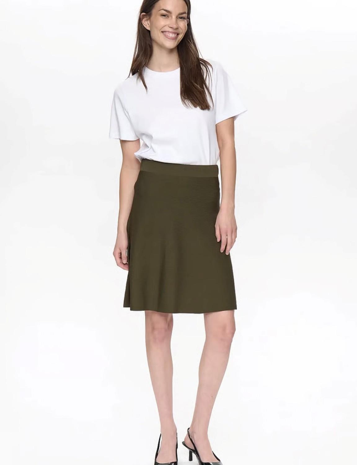 NÜMPH Nulillpilly skirt Grønn, bilde 1 av 3