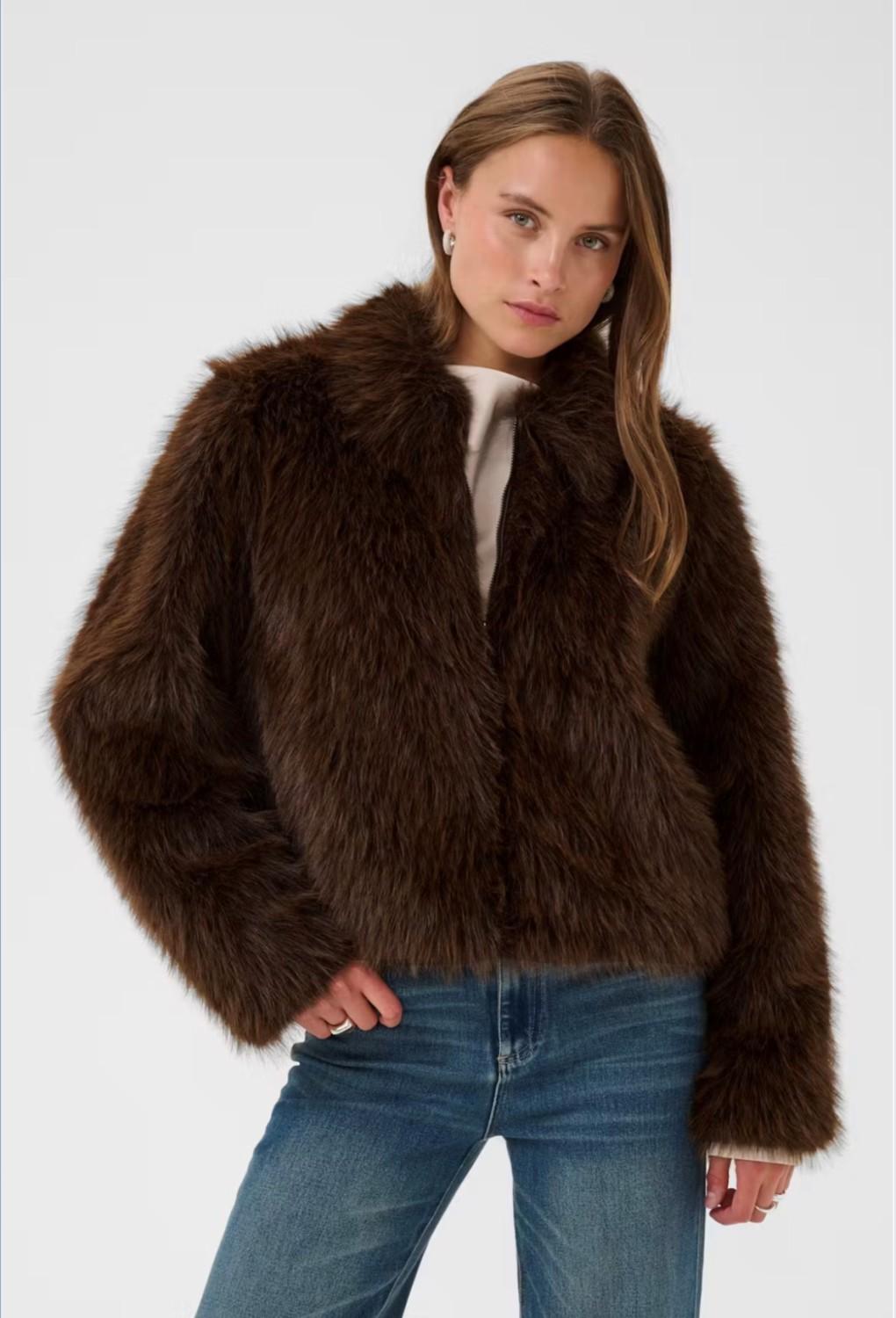 Saint Tropez ZaselineSZ jakke chocloate brown i brun