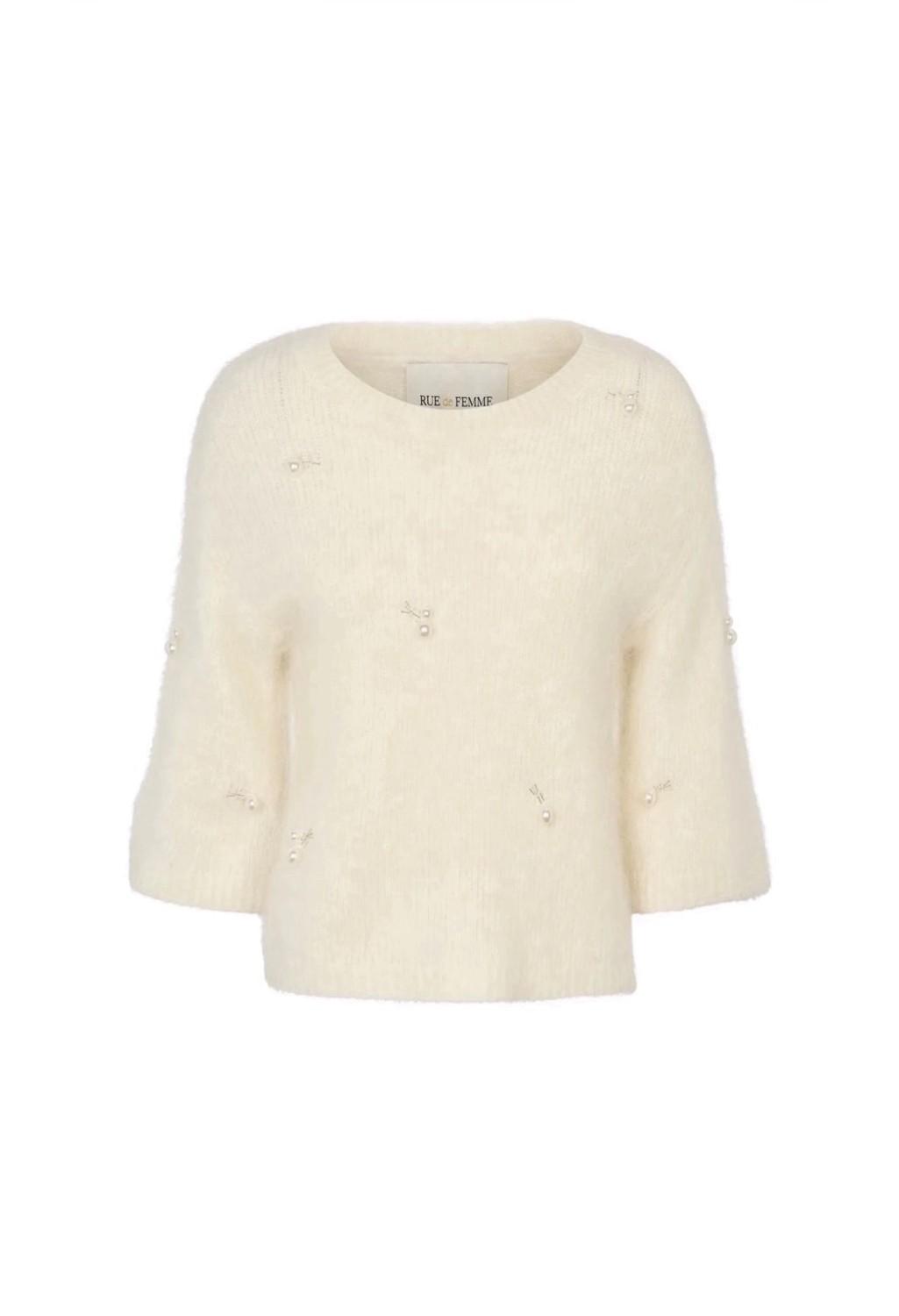 Rüe De Femme Dora knit off white, bilde 1 av 2
