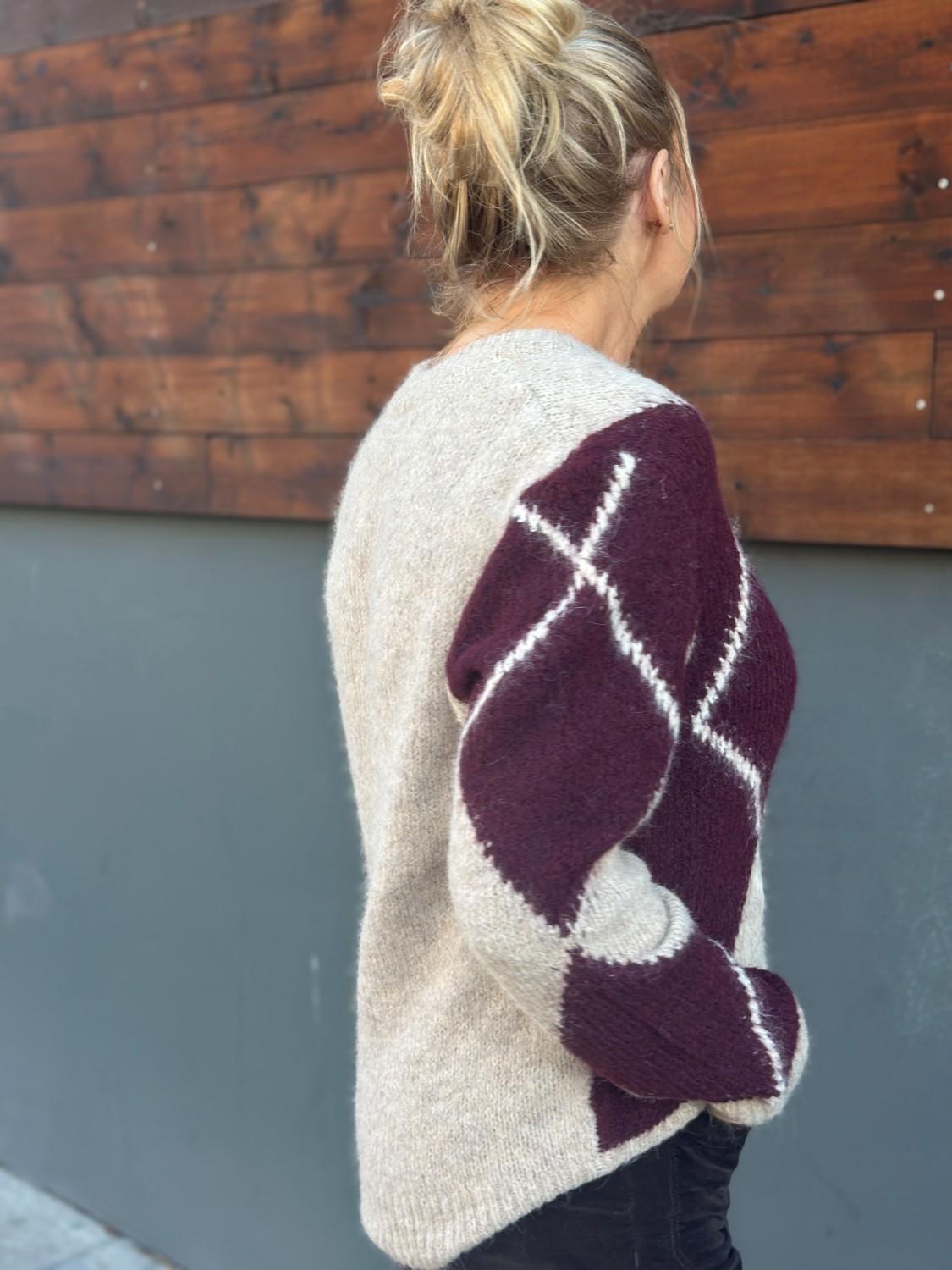 VILA Vitolise Knit top Ruter, bilde 2 av 3