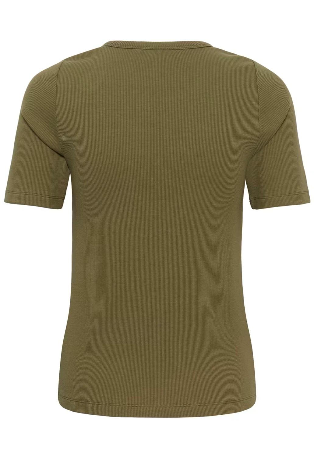 Culture CUalyssa rib t-shirt dusky grønn, bilde 2 av 3