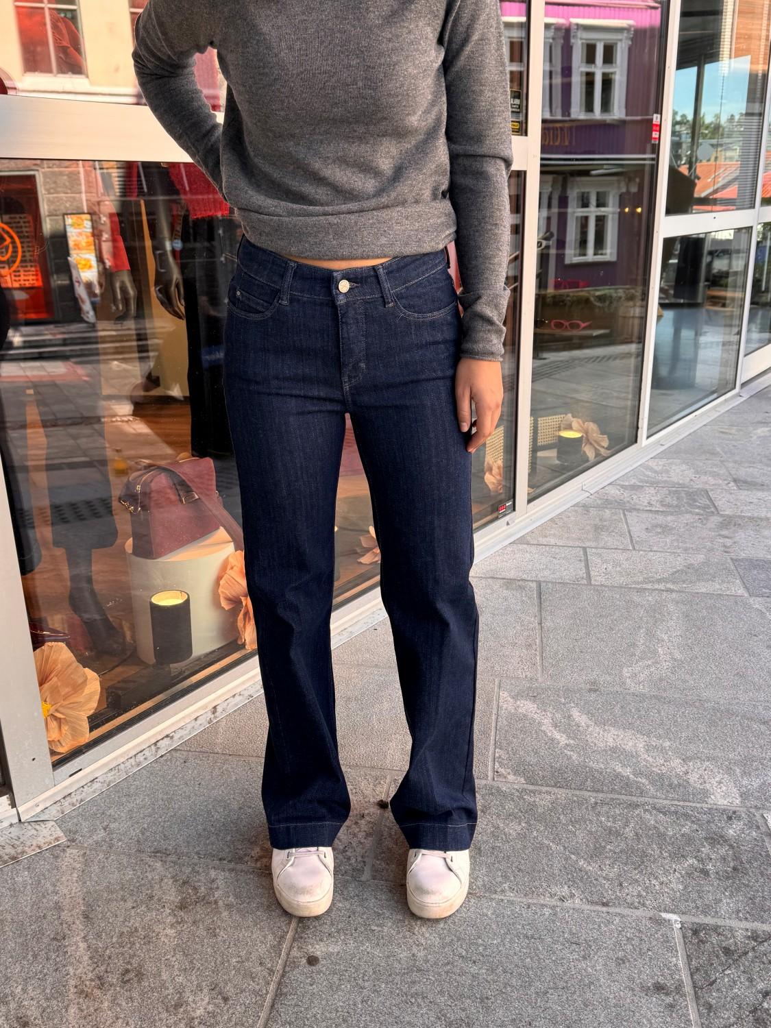MAC Dream wide leg authentic dark denim D683 blå, bilde 3 av 7