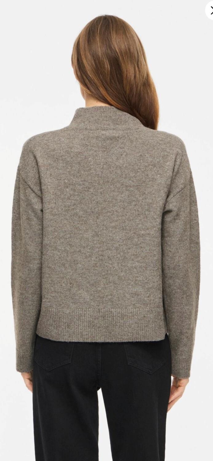 VILA Viaylin Highneck L/s Knit top, bilde 2 av 2