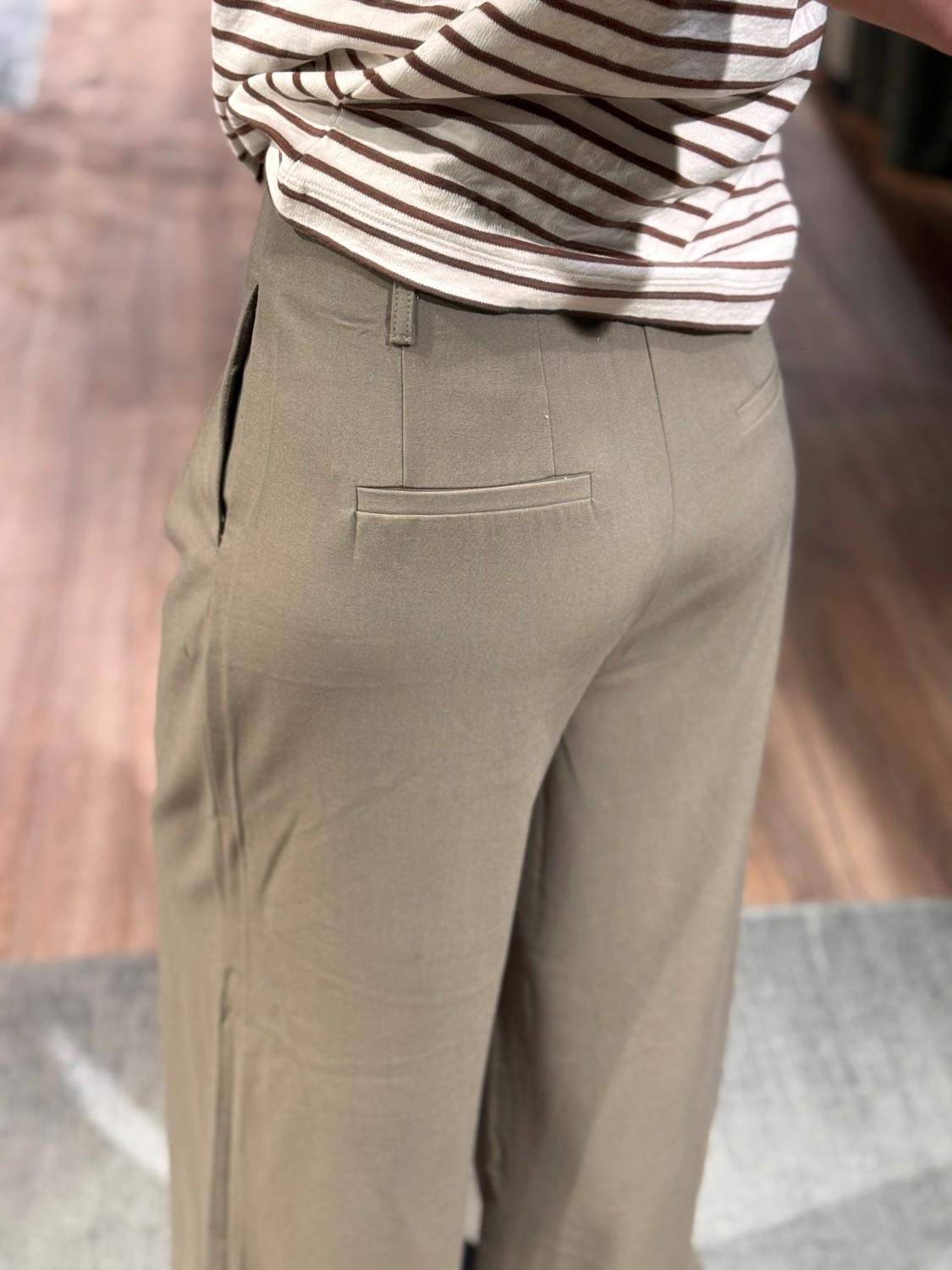 My Essential Wardrobe MWHace sille high wide pant capers grønn, bilde 11 av 12