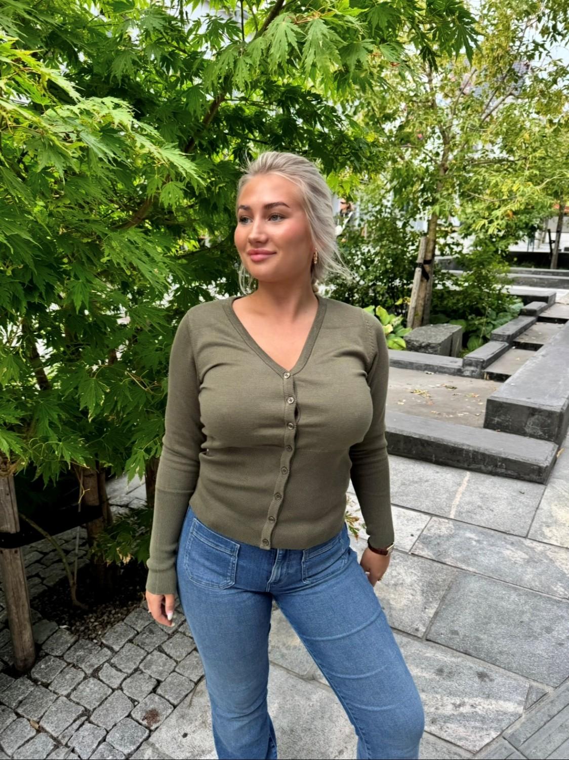Saint Tropez MillaSZ Slim Cardigan Grønn, bilde 1 av 2