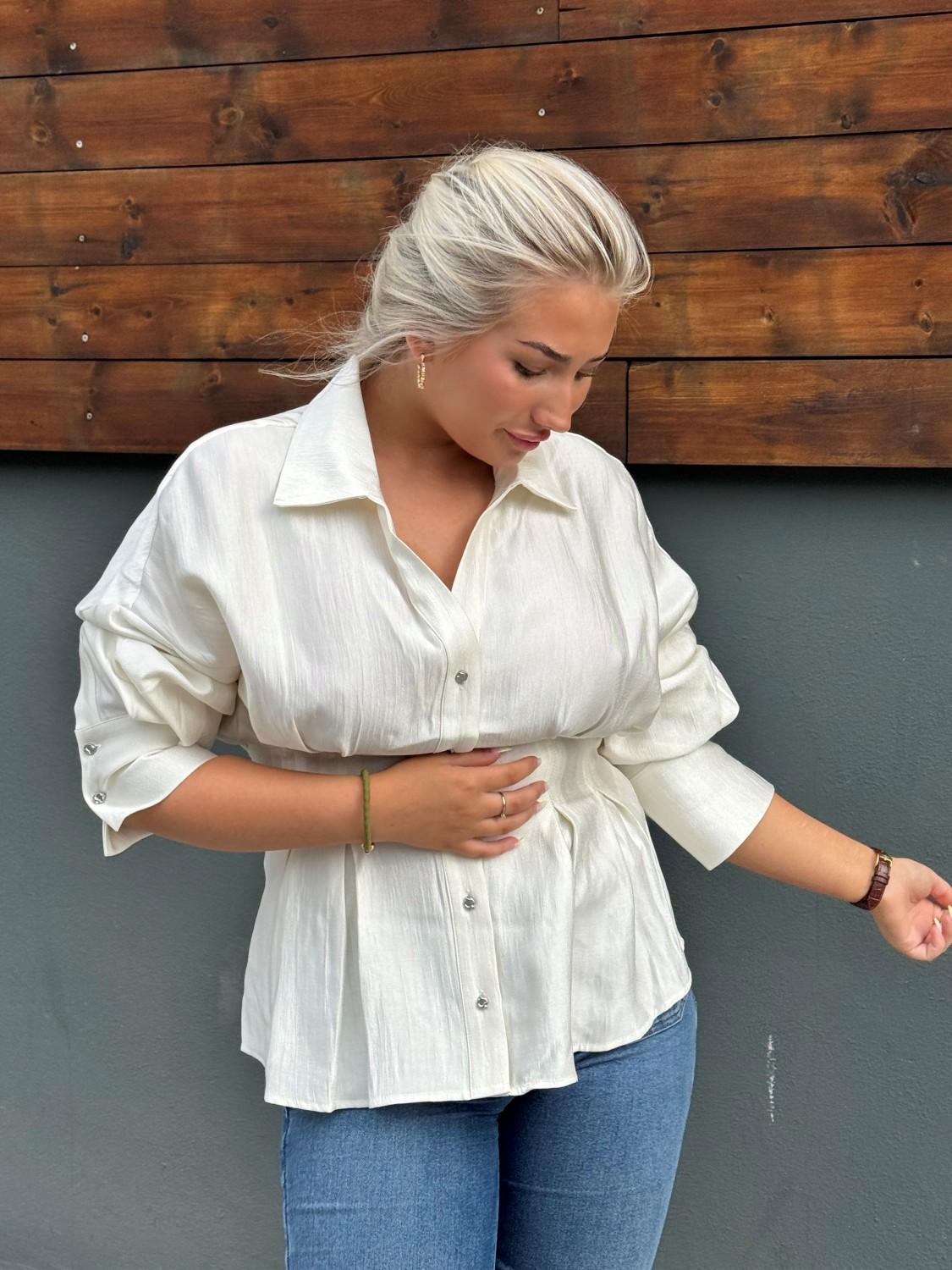 Rüe De Femme Sina Shirt Krem, bilde 2 av 3