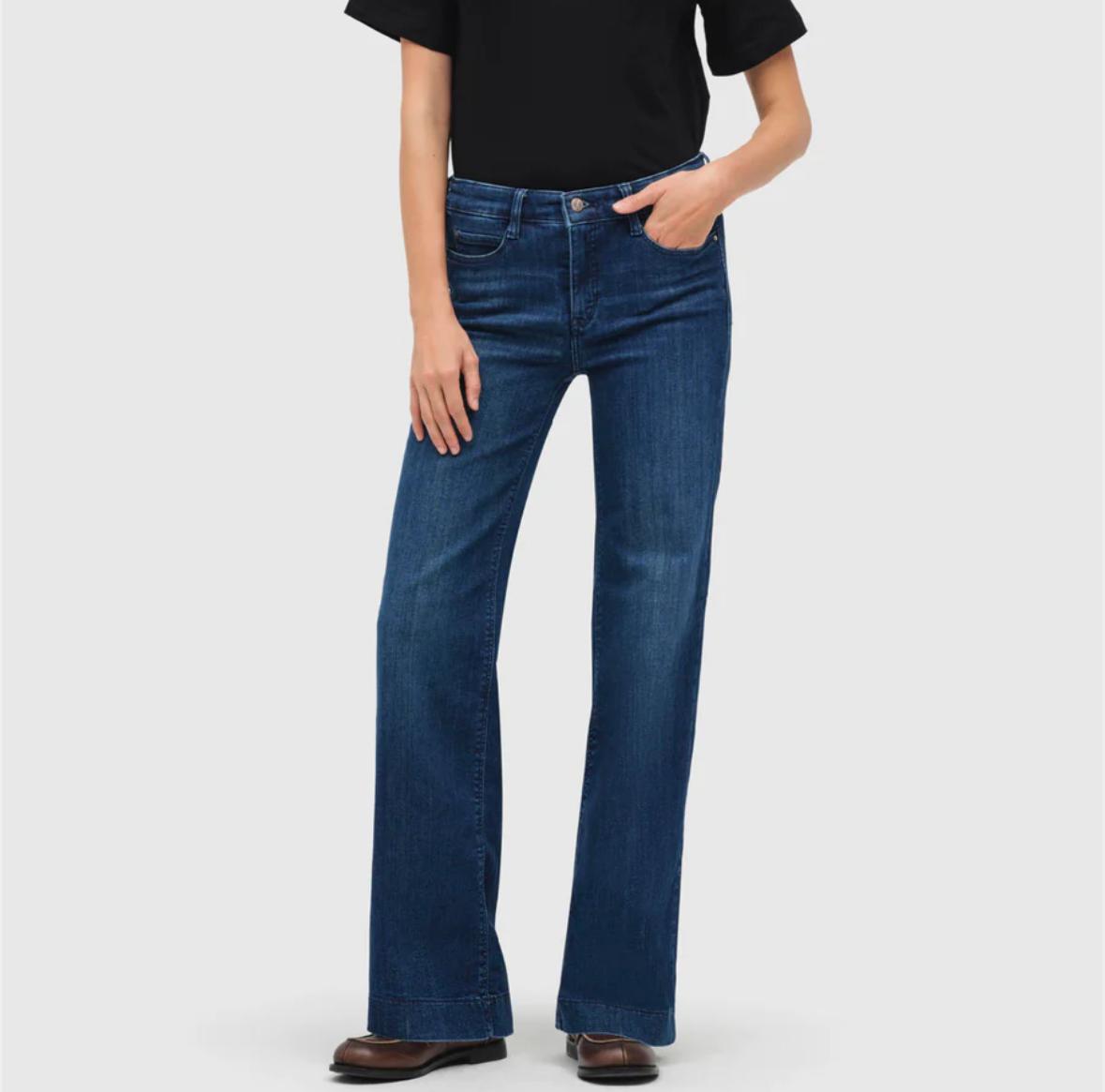 MAC Dream wide leg authentic cobalt D574 blå, bilde 2 av 5