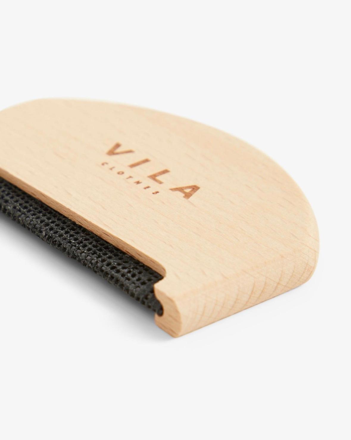 VILA Nuppefjerner VIEF wood thrush beige, bilde 1 av 2