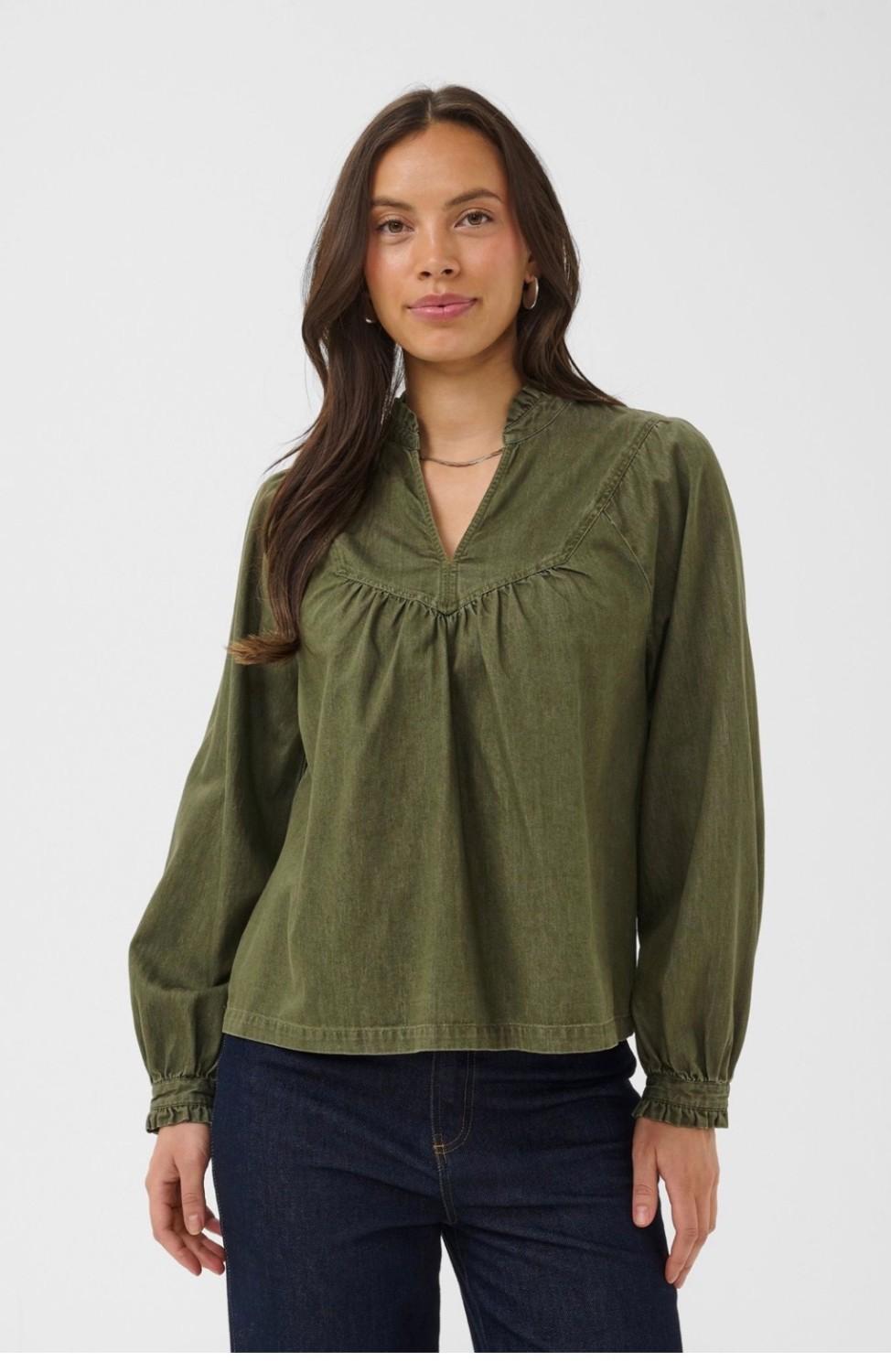 Saint Tropez TitianaSZ Blouse grønn, bilde 2 av 3