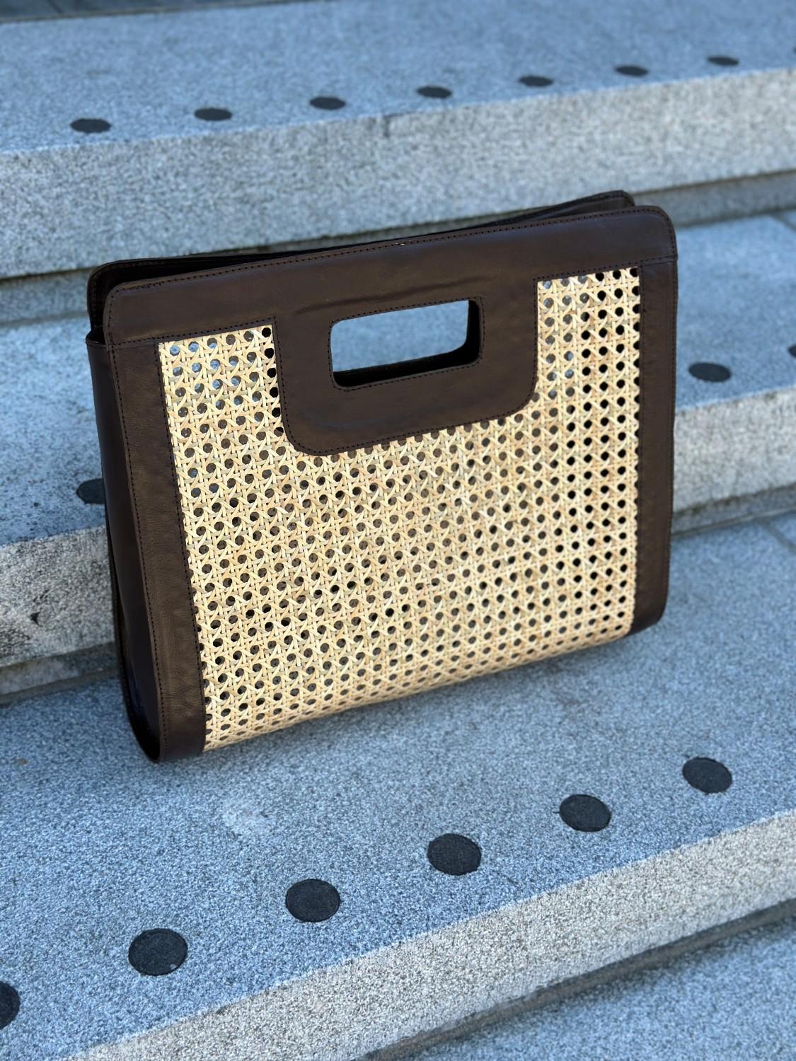 BY TAC Stor clutch mørk brun, bilde 3 av 3
